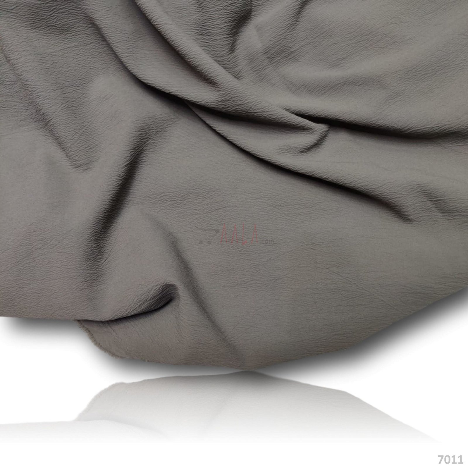 Stretch Double-Georgette Poly-ester 58-Inches GREY Per-Metre #6911