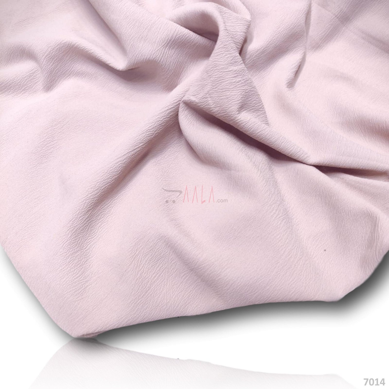 Stretch Double-Georgette Poly-ester 58-Inches PINK Per-Metre #7014