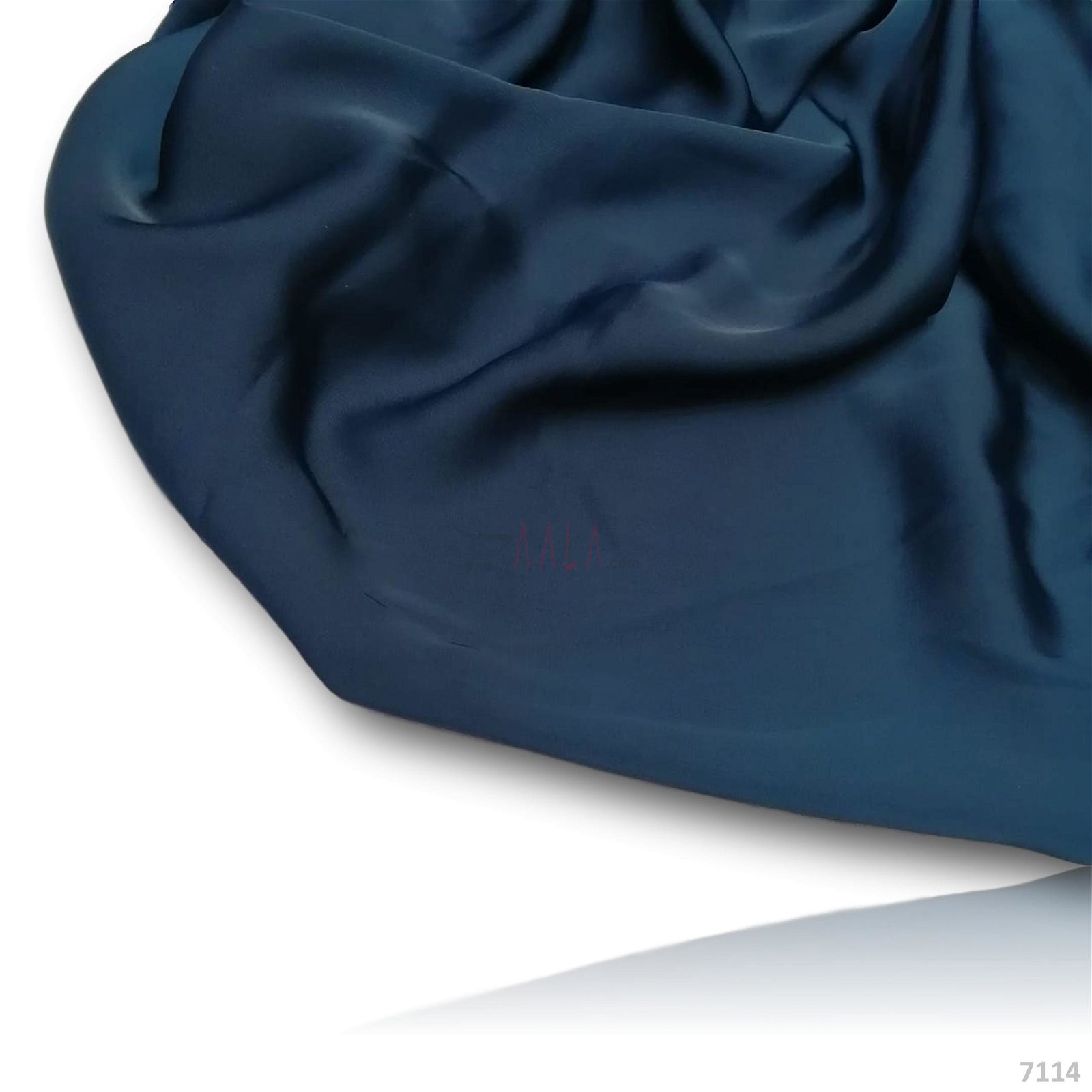 Tizzy Satin-Georgette Poly-ester 58-Inches BLUE Per-Metre #7114