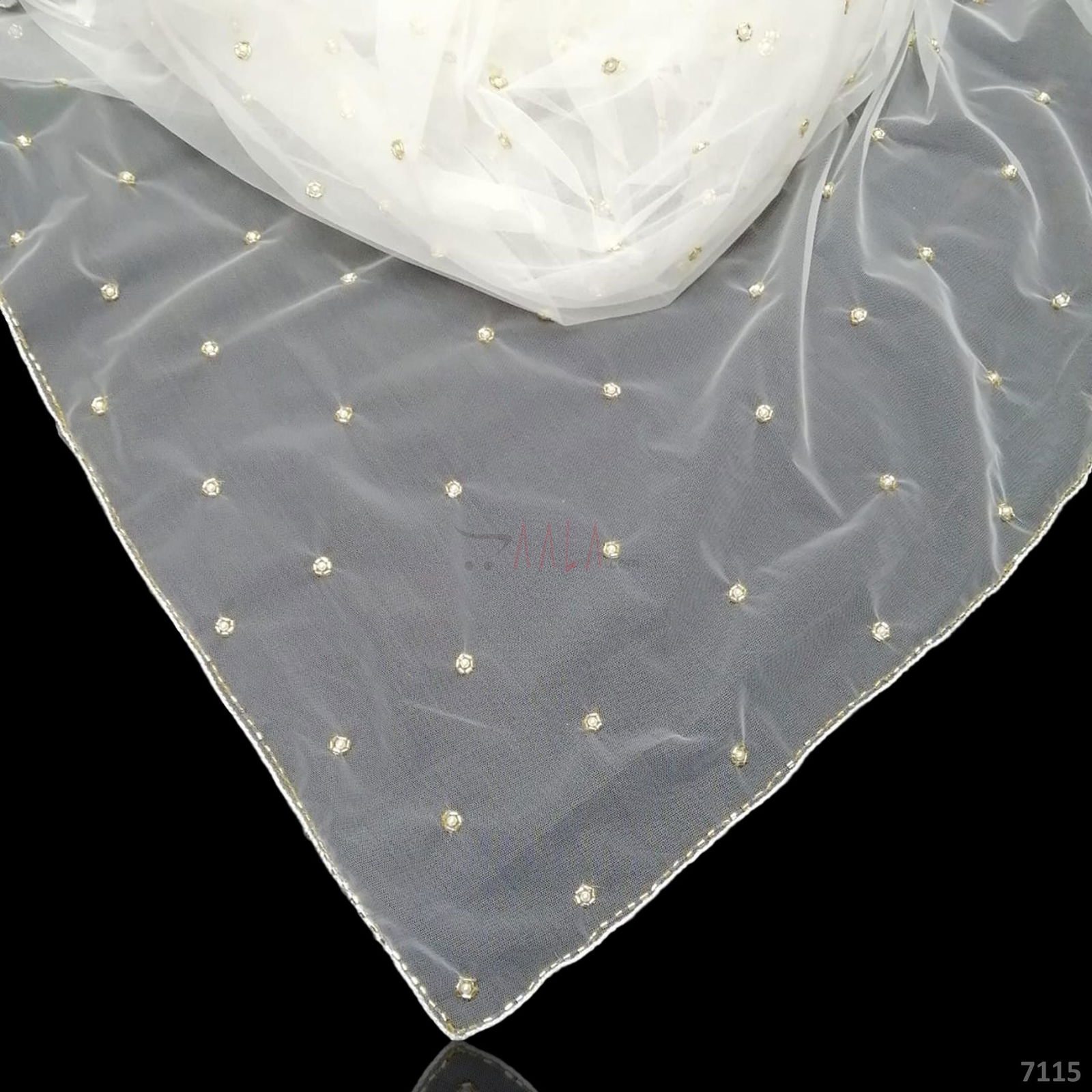 Designer Net Nylon Dupatta-40-Inches DYEABLE 2.25-Metres #7115