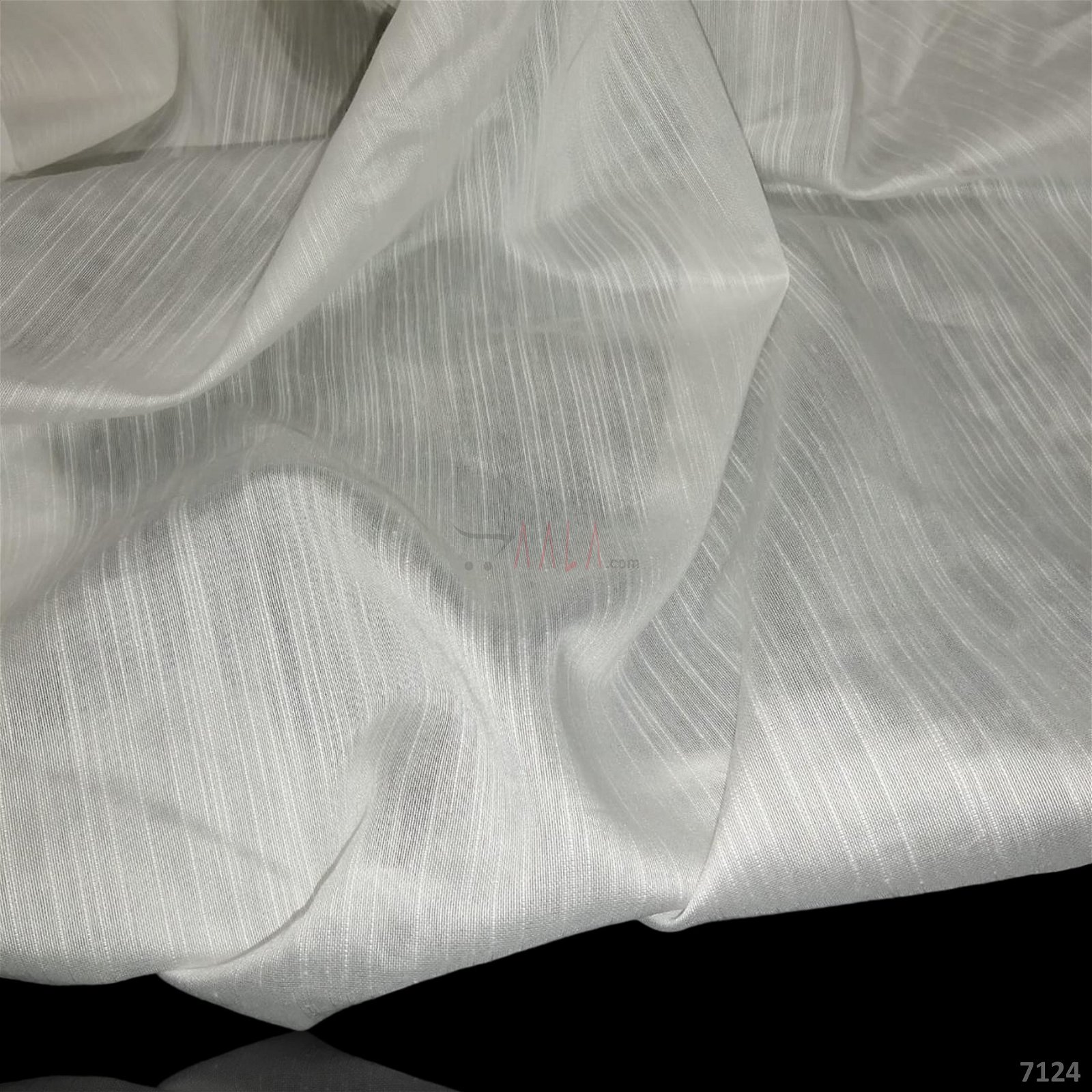 Slub Cotton-Silk Viscose 44-Inches DYEABLE Per-Metre #7124
