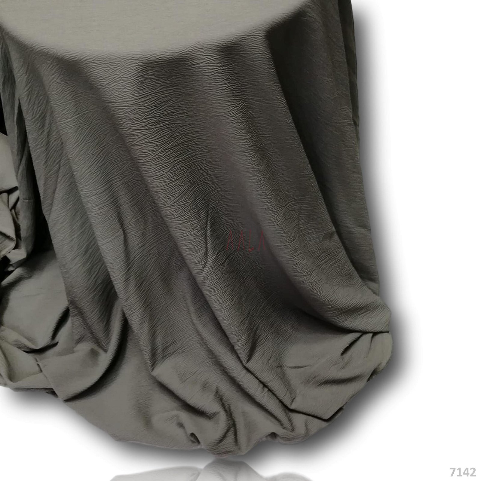 Stretch Double-Georgette Poly-ester 58-Inches GREY Per-Metre #7142