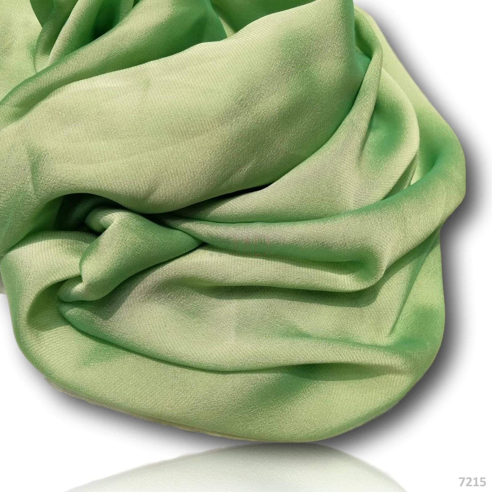 Choco Silk Poly-ester 44-Inches GREEN Per-Metre #7215