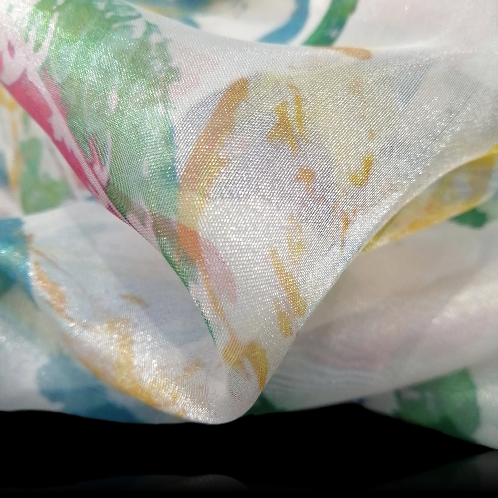 Digital-Print Organza Blend 44-Inches PRINTED Per-Metre 