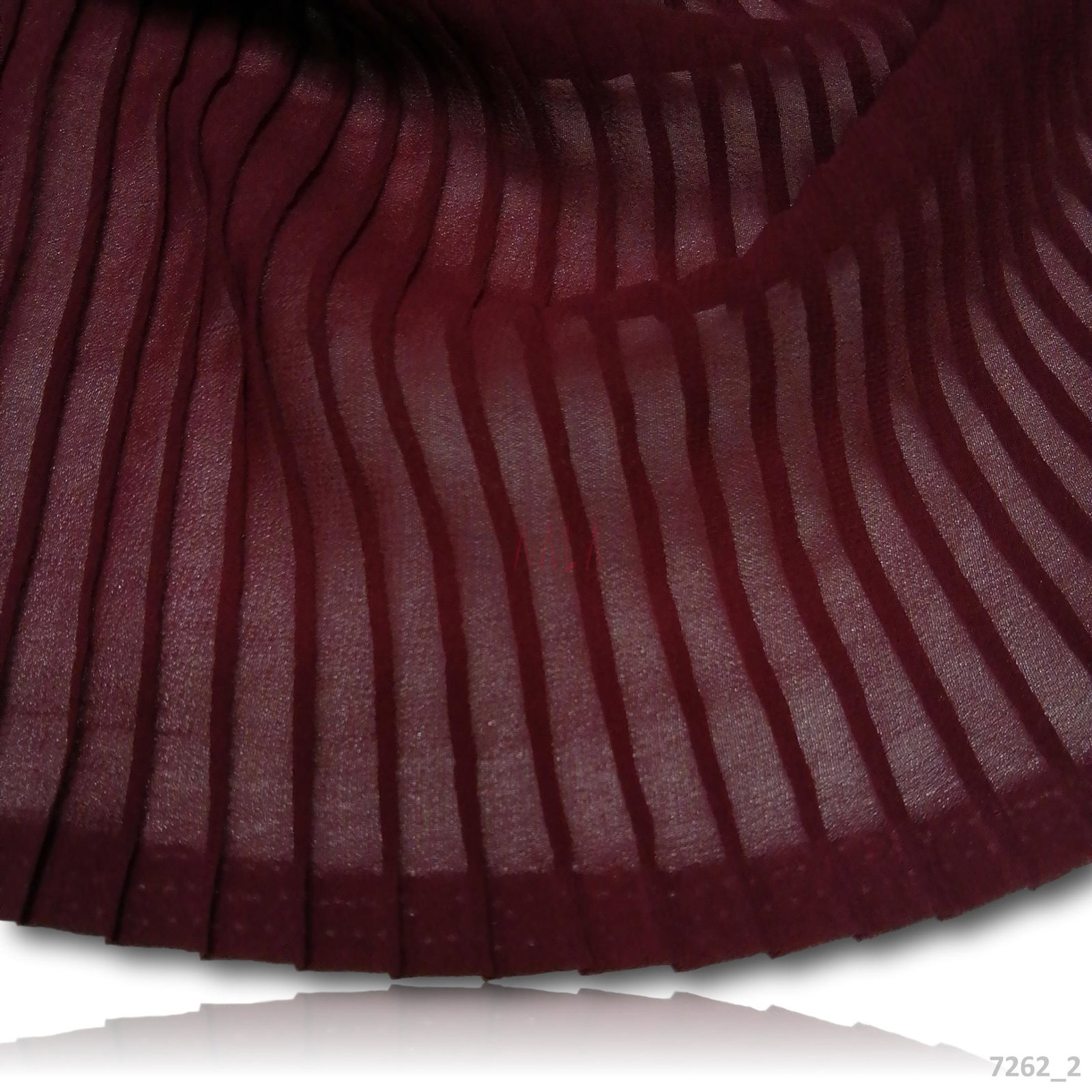 Pleated Georgette Blend 44-Inches PURPLE Per-Metre 