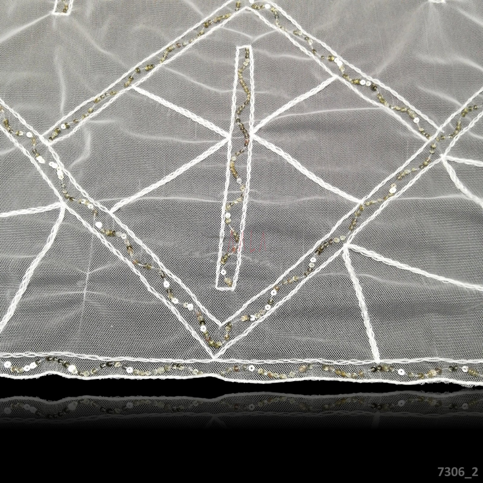 Designer Net Nylon Dupatta-40-Inches DYEABLE 2.25-Metres 