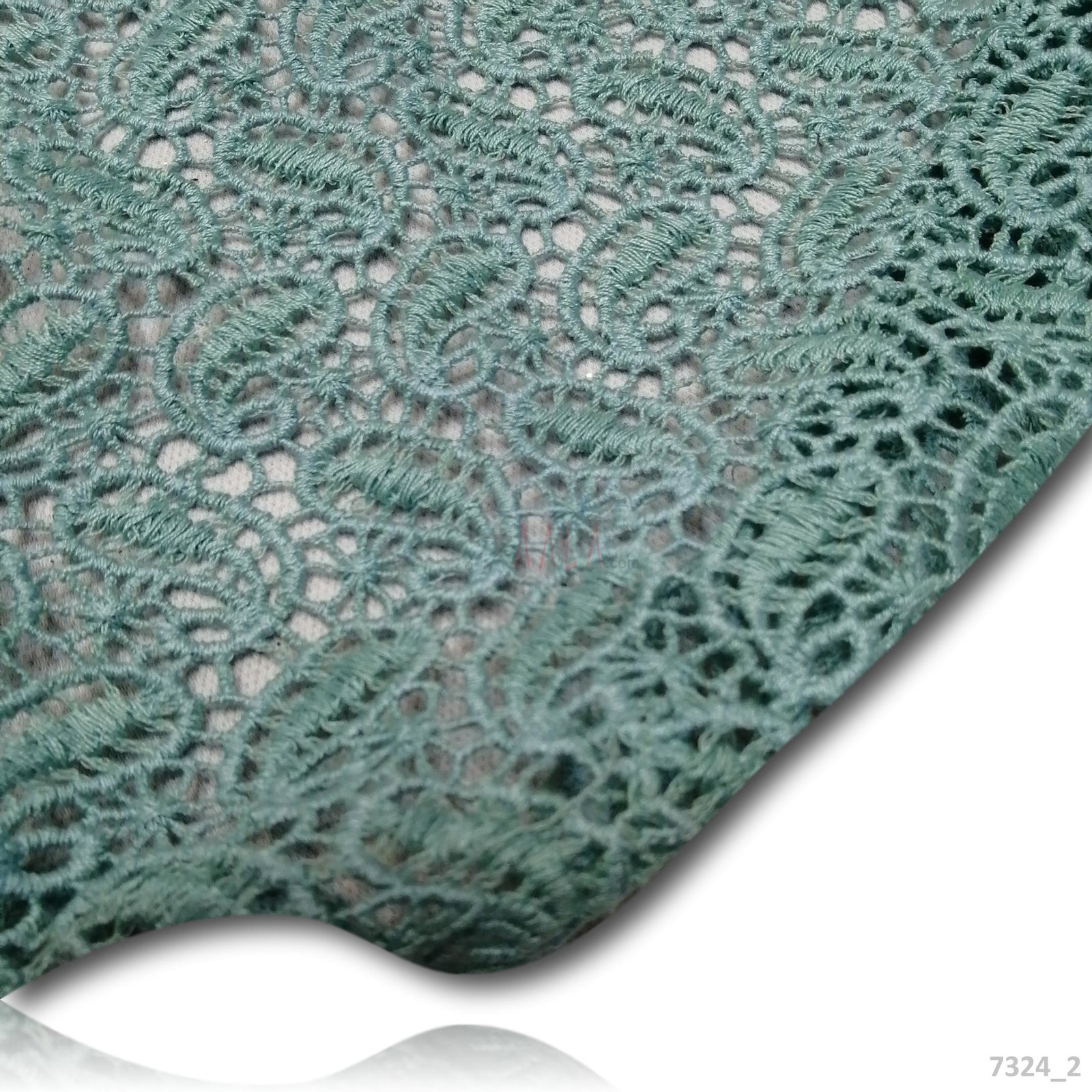 Cut-Work GPO Cotton 44-Inches GREEN Per-Metre 
