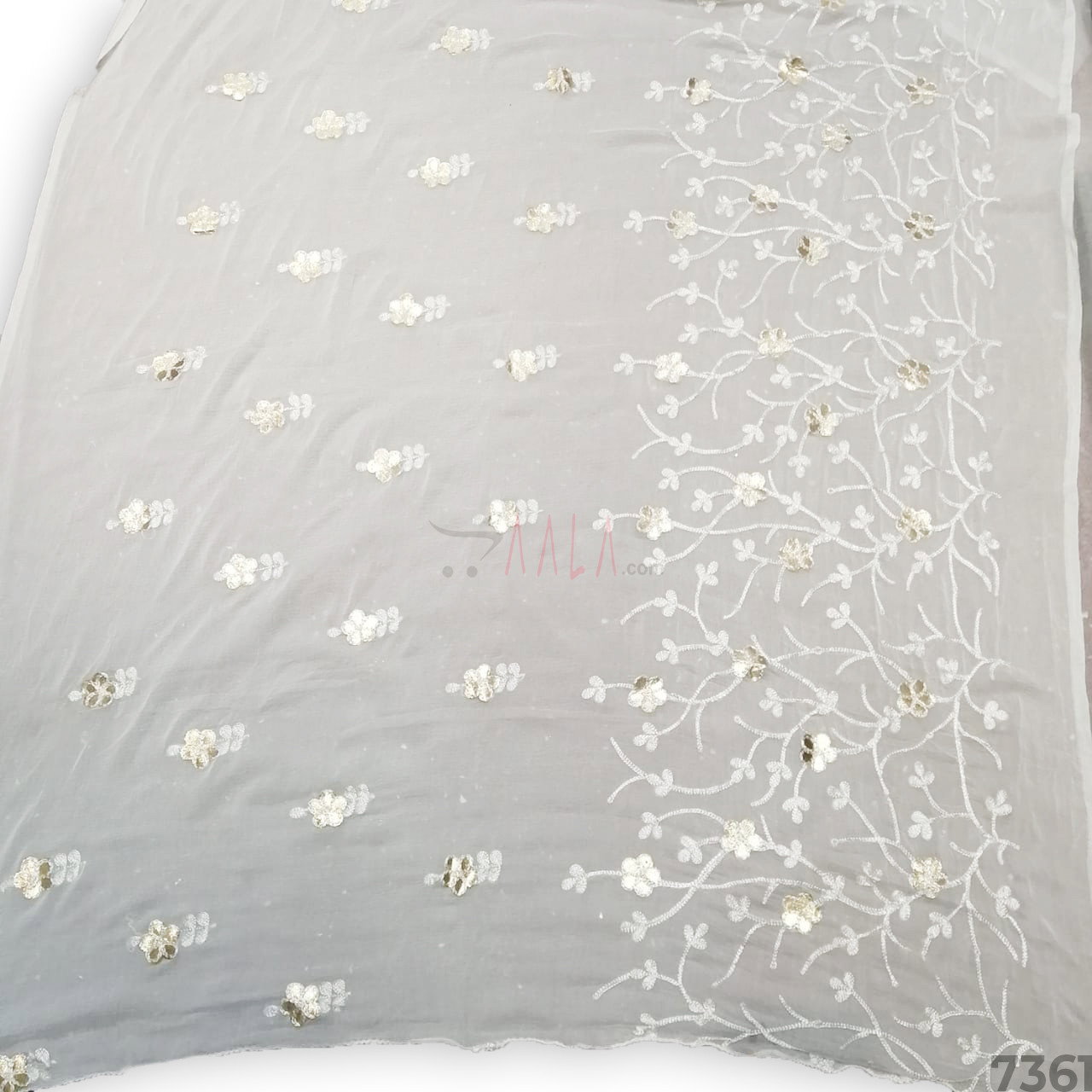 Karachi Chiffon Nylon Dupatta-36-Inches DYEABLE 2.25-Metres 