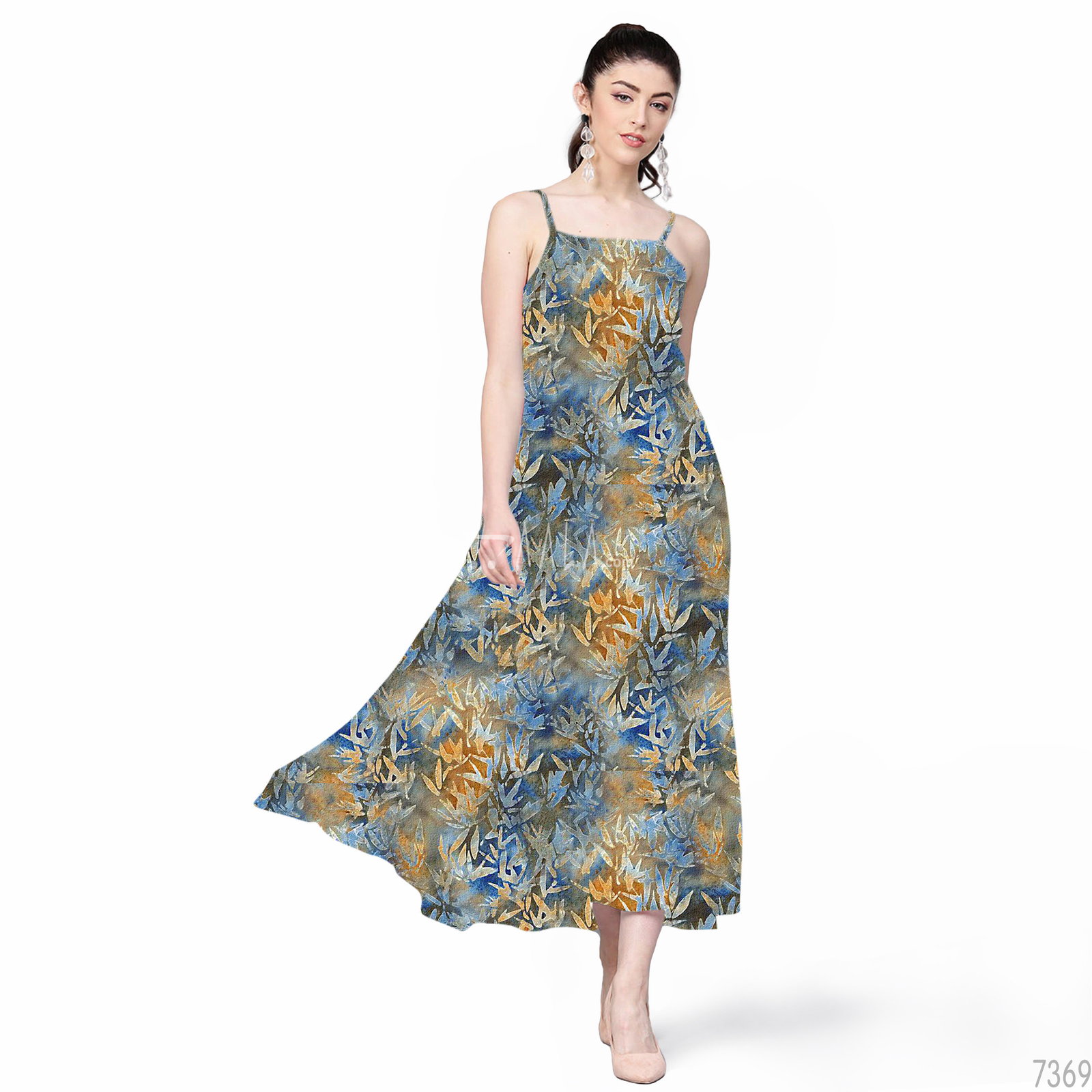 Digital-Print Georgette Blend 44-Inches PRINTED Per-Metre 
