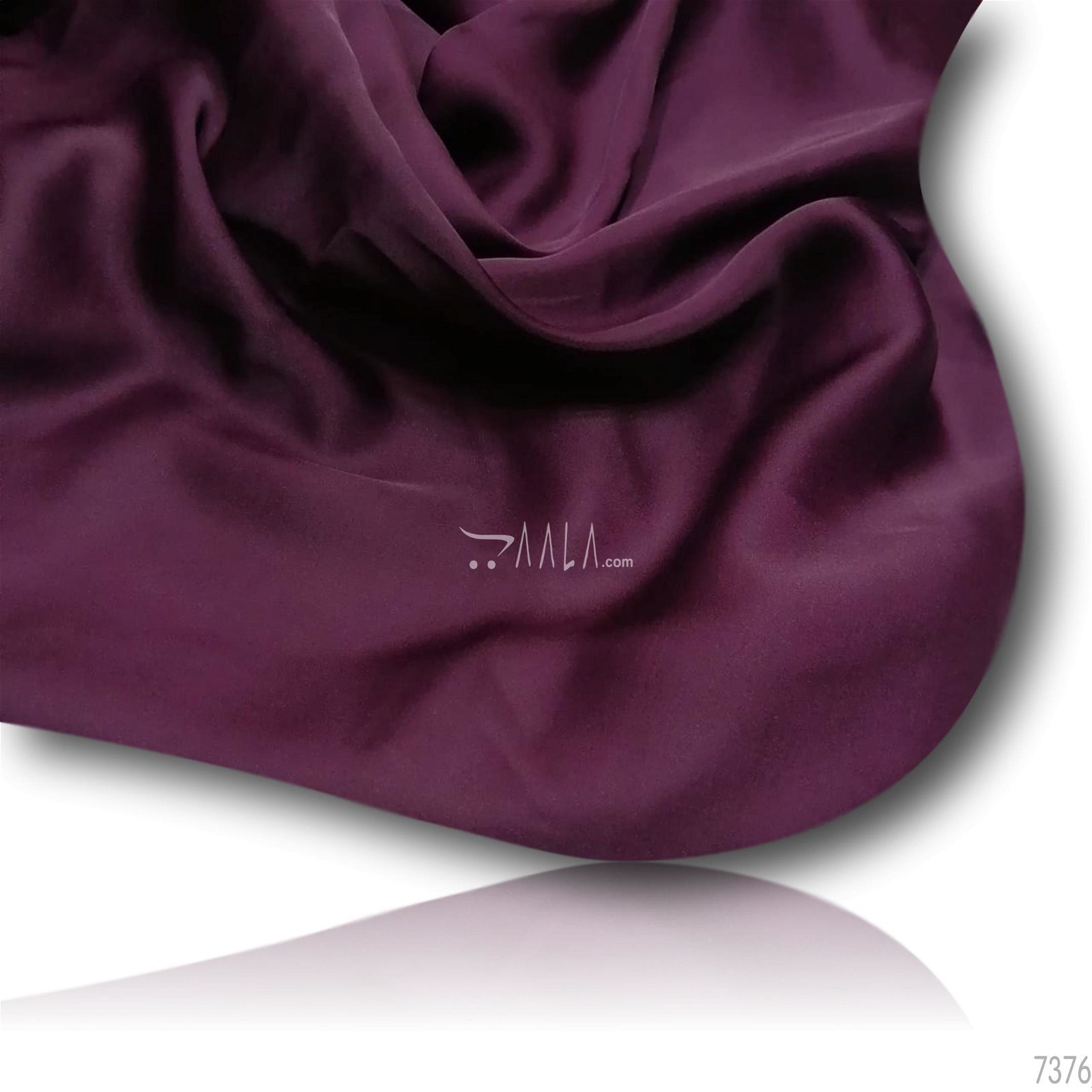 Reflect Silk Poly-ester 44-Inches WINE Per-Metre #7376