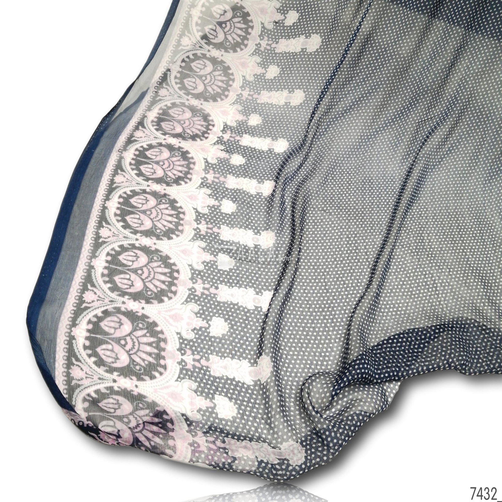 Digital-Print Chiffon Viscose Dupatta-36-Inches PRINTED 2.35-Metres 