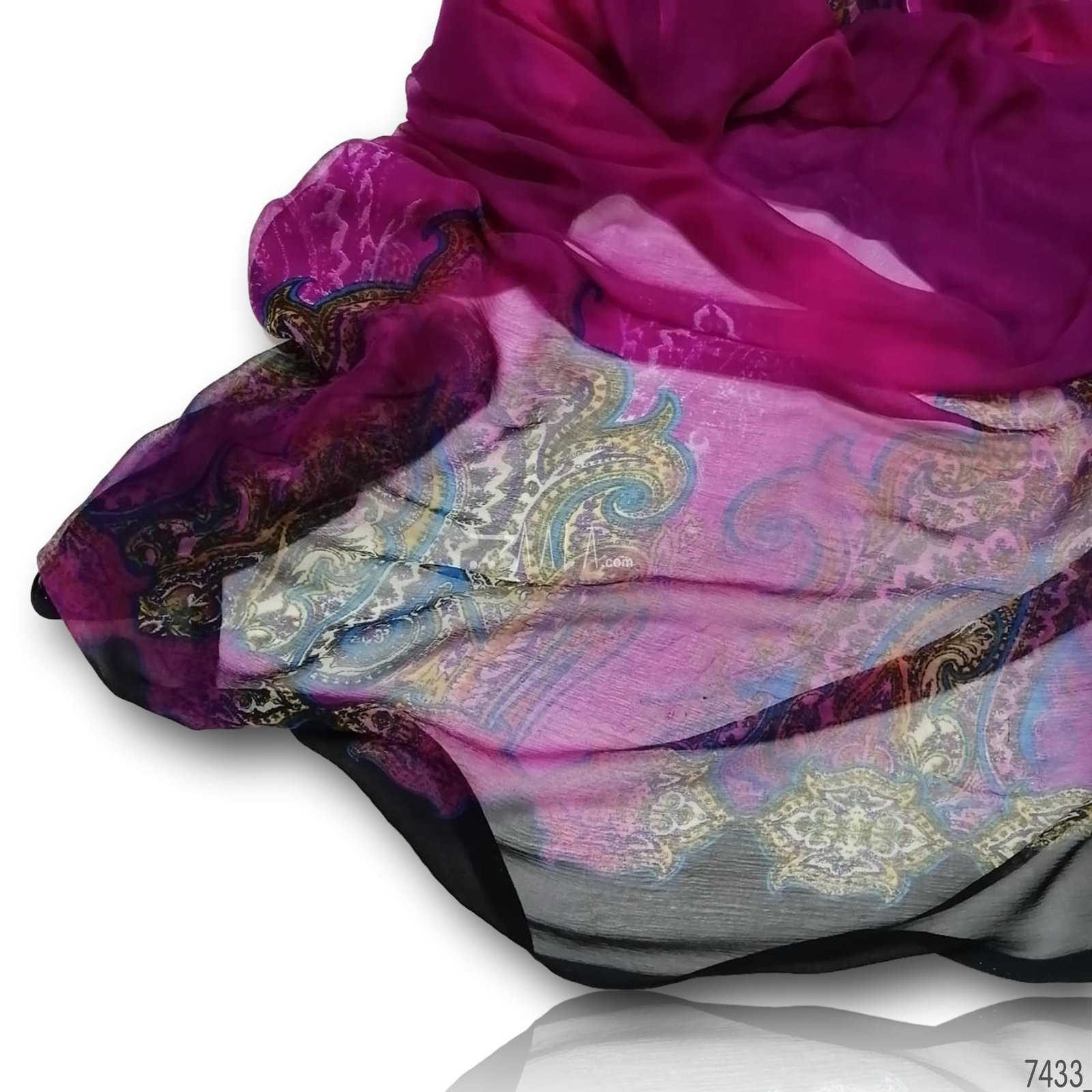 Digital-Print Chiffon Viscose Dupatta-36-Inches PRINTED 2.35-Metres 