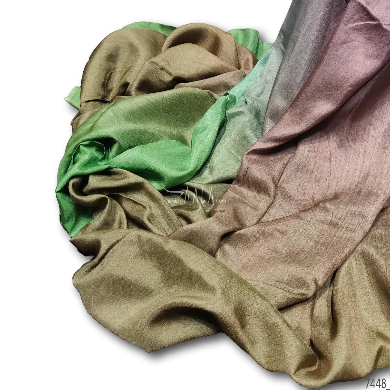 4D-Shaded Raw-Silk Viscose 44-Inches ASSORTED Per-Metre #7448