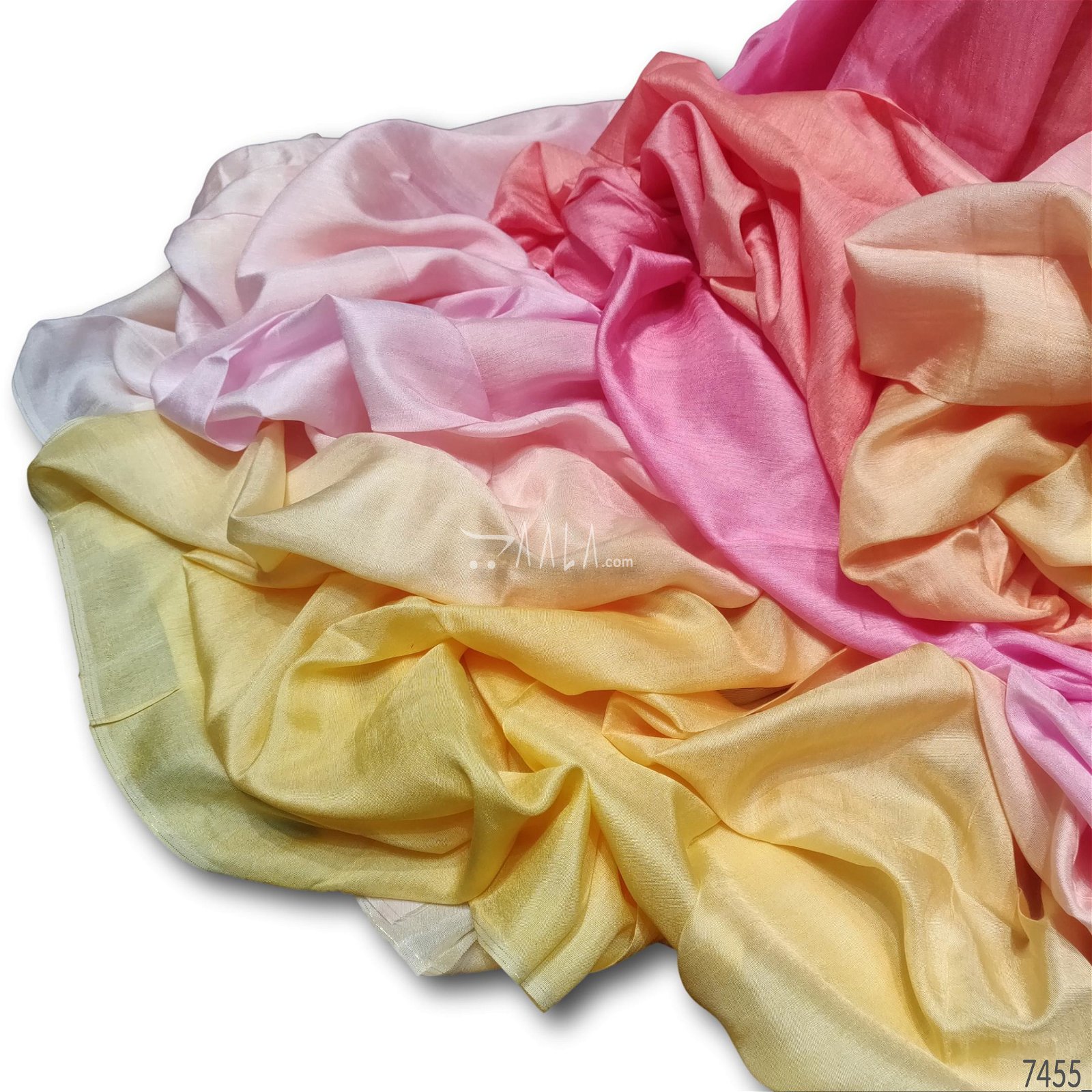 4D-Shaded Raw-Silk Viscose 44-Inches ASSORTED Per-Metre #7455