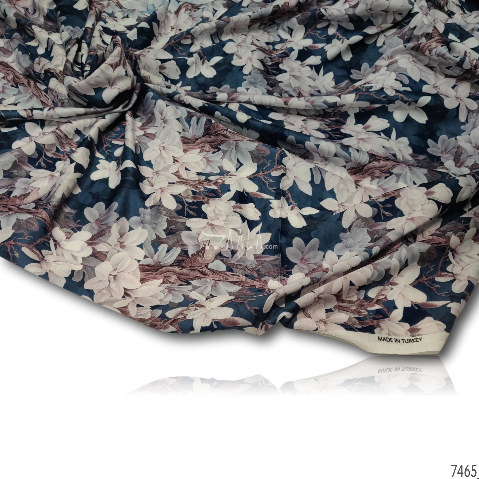 Digital-Print Linen-Satin Blend 44-Inches PRINTED Per-Metre 