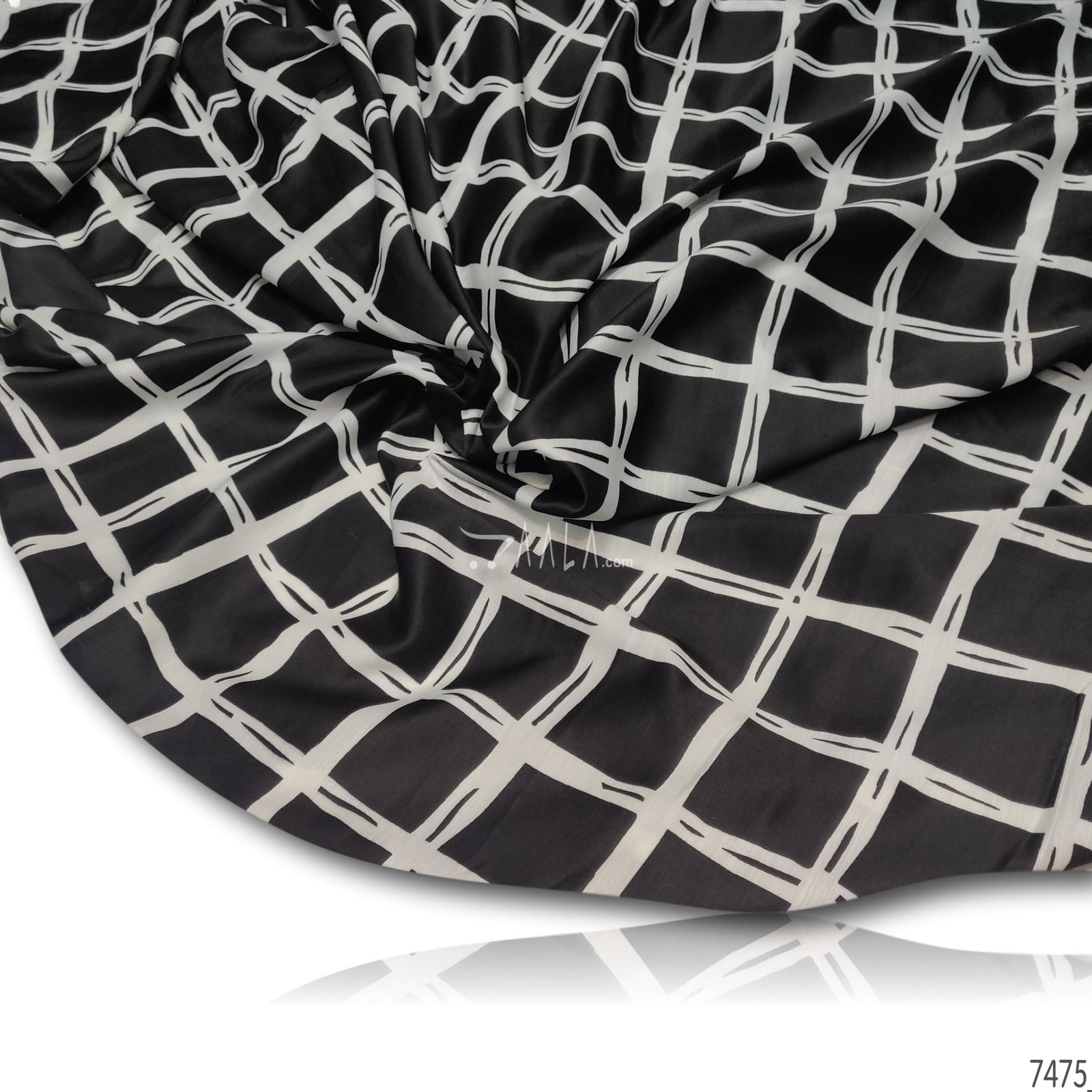 Digital-Print Linen-Satin Blend 44-Inches PRINTED Per-Metre 