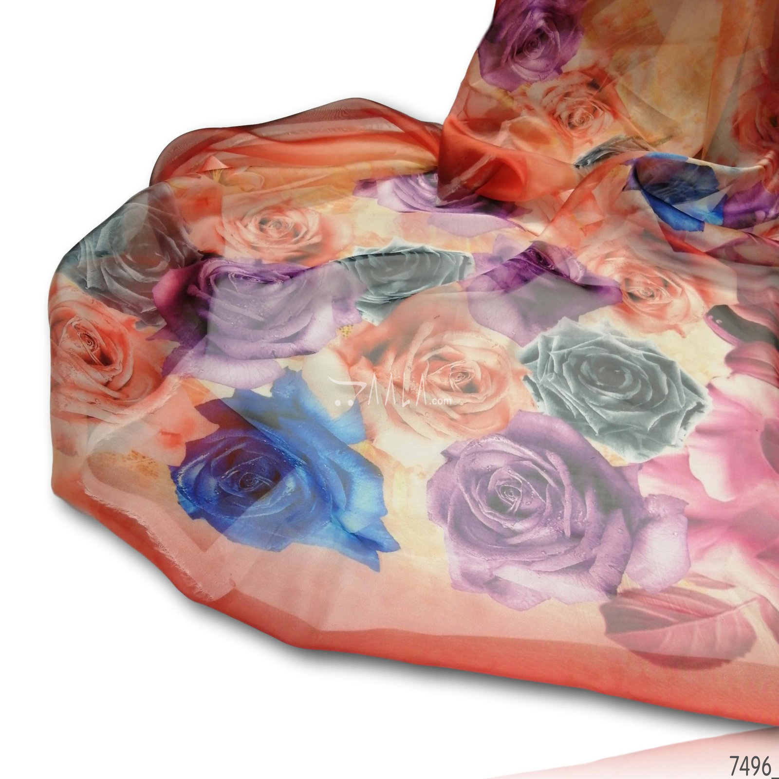Printed Organza Blend Dupatta-44-Inches PRINTED 2.25-Metres 