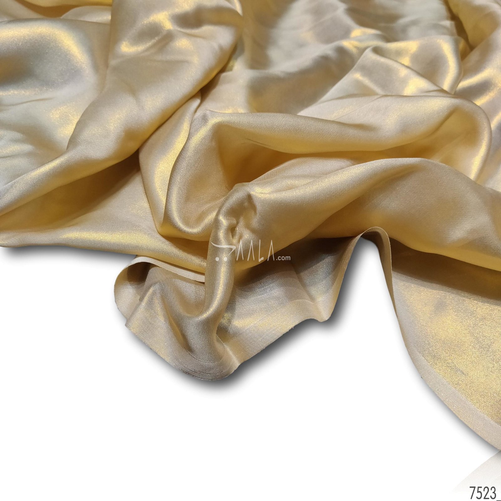 Shimmer Satin-Georgette Poly-ester 44-Inches GOLD Per-Metre #7523