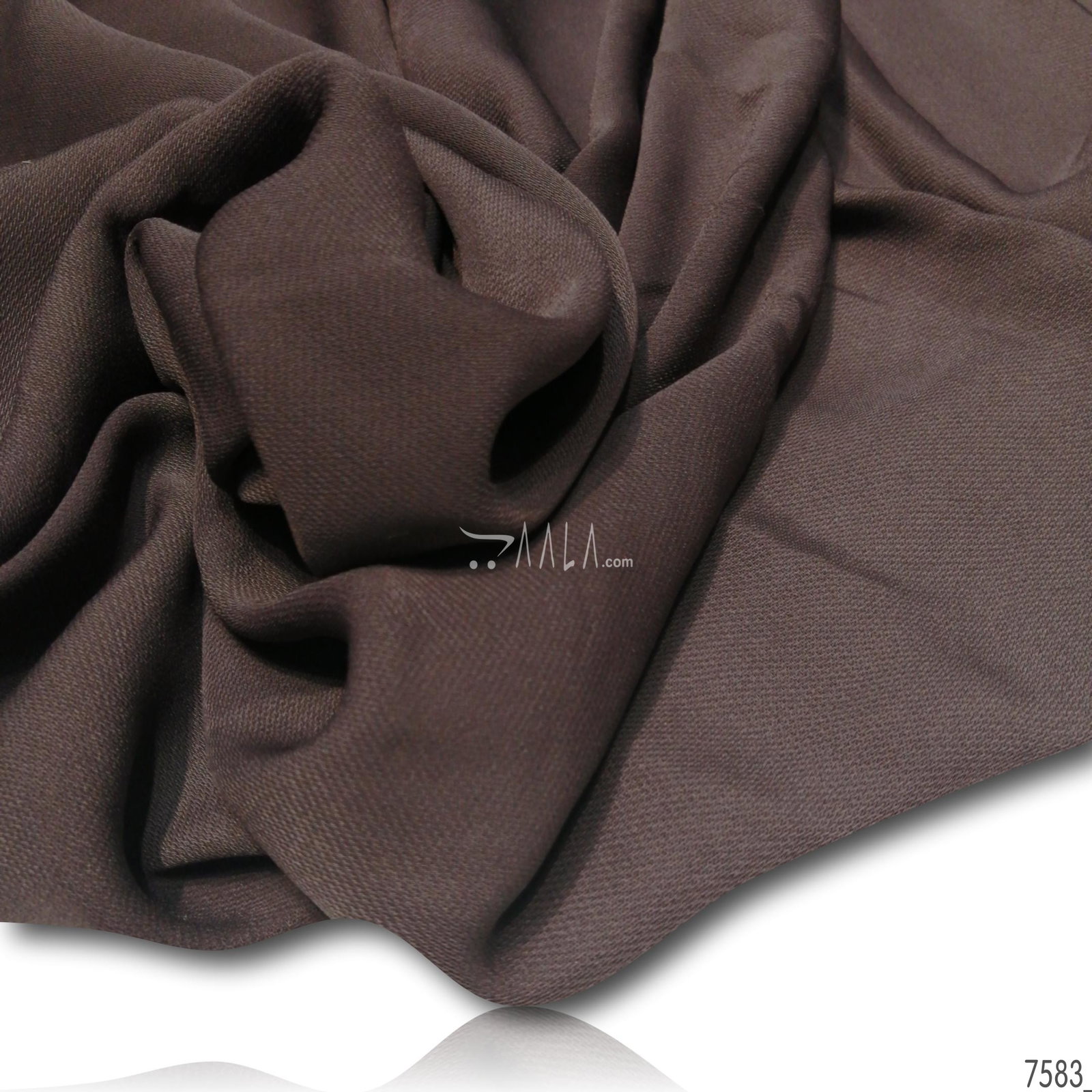 Moscow Double-Georgette Blend 58-Inches BROWN Per-Metre 