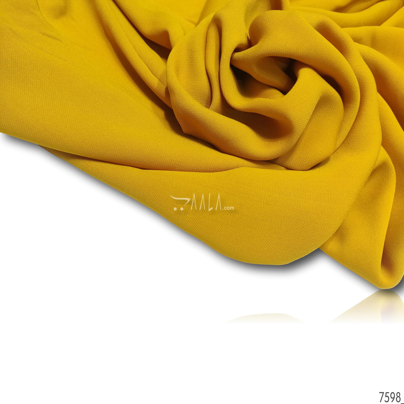 Moscow Double-Georgette Blend 58-Inches YELLOW Per-Metre 
