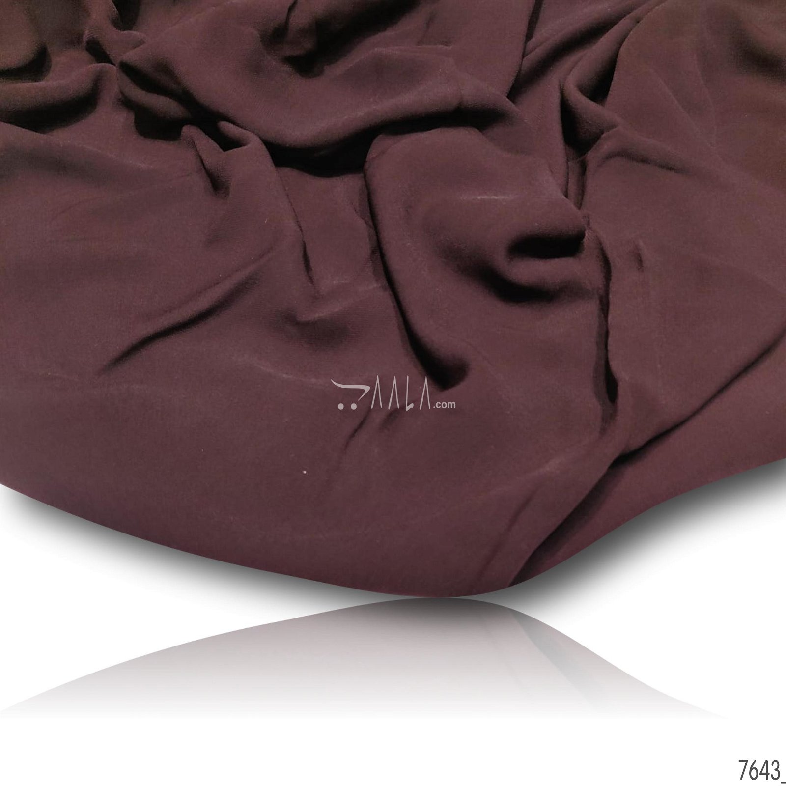 Moscow Double-Georgette Poly-ester 58-Inches MAROON Per-Metre #7643
