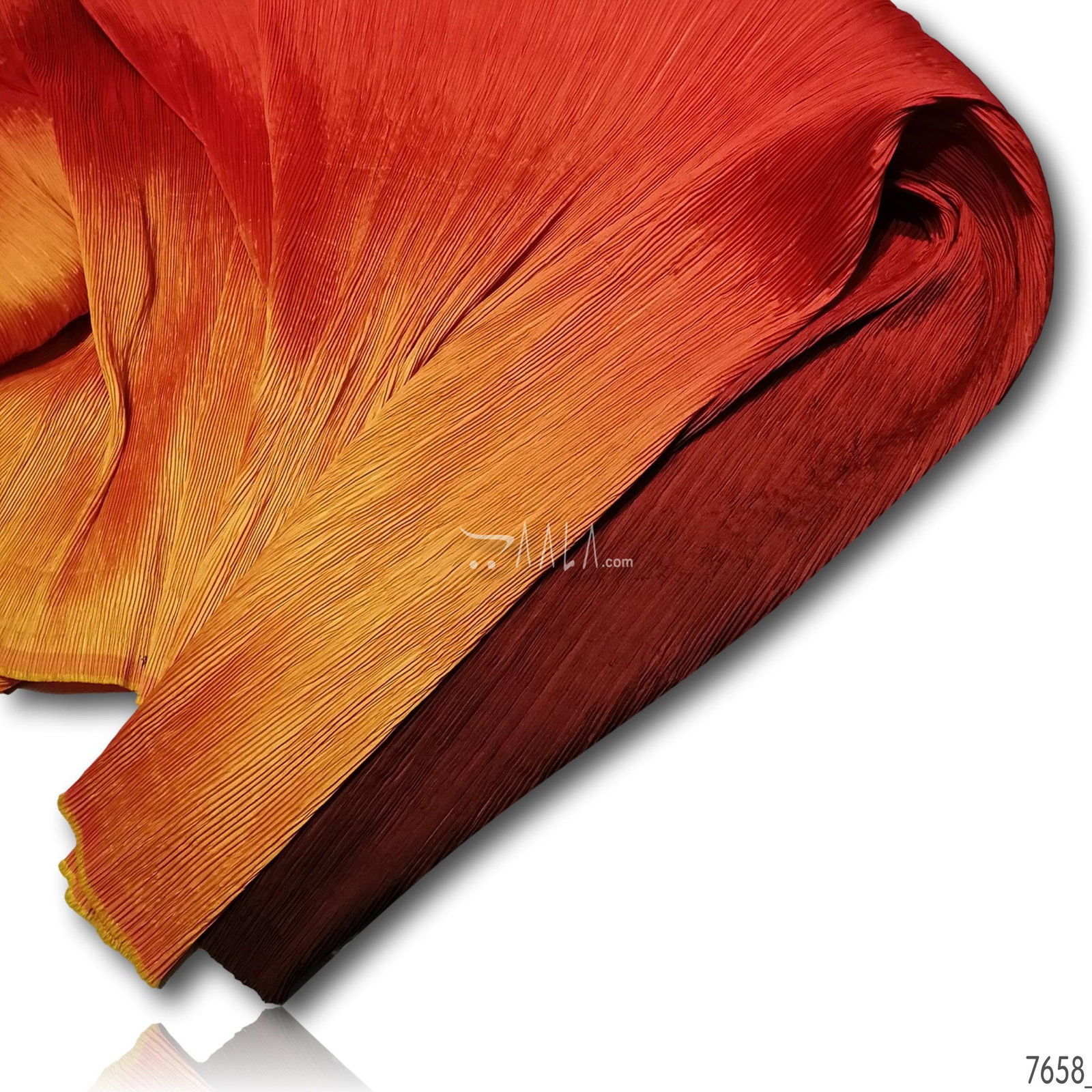 Pleated-Ombre Silk Blend 58-Inches ASSORTED Per-Metre 