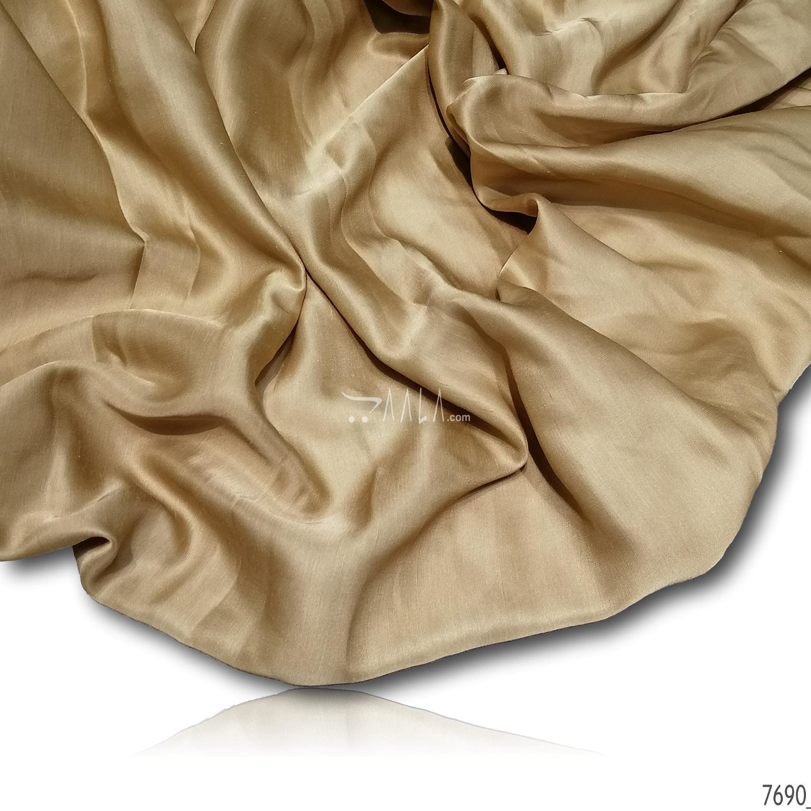 Bournville Silk Poly-ester 44-Inches BIEGE Per-Metre #7690