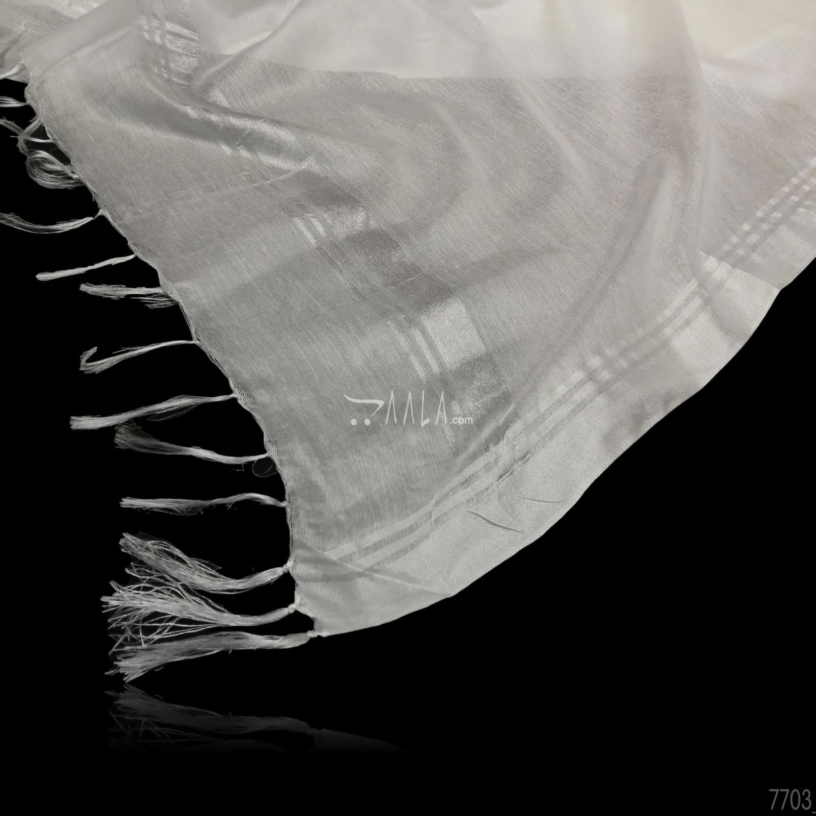 Fancy Cotton Cotton Dupatta-28-Inches DYEABLE 2.25-Metres #7703