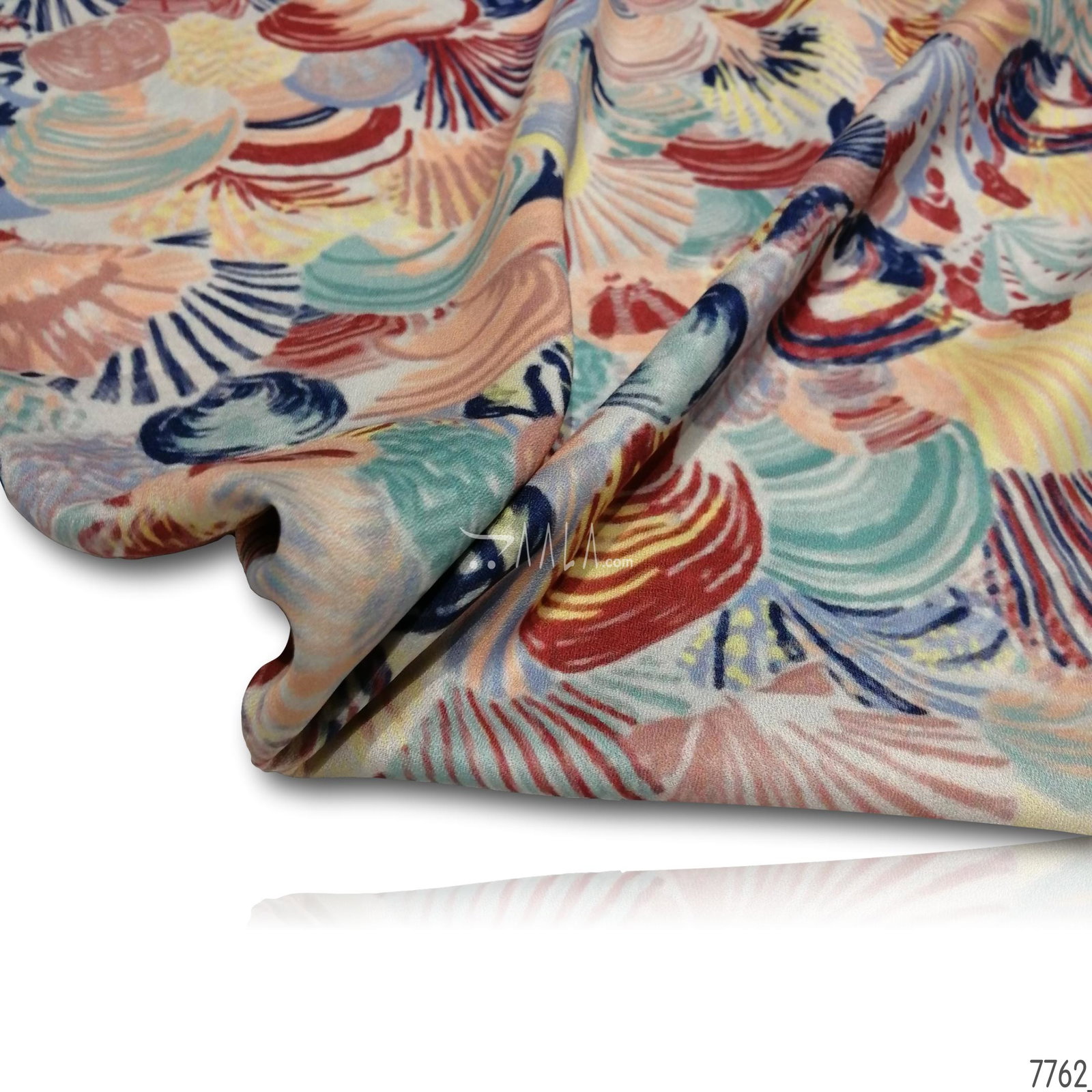 Digital-Print Moss-Crepe Blend 44-Inches PRINTED Per-Metre 