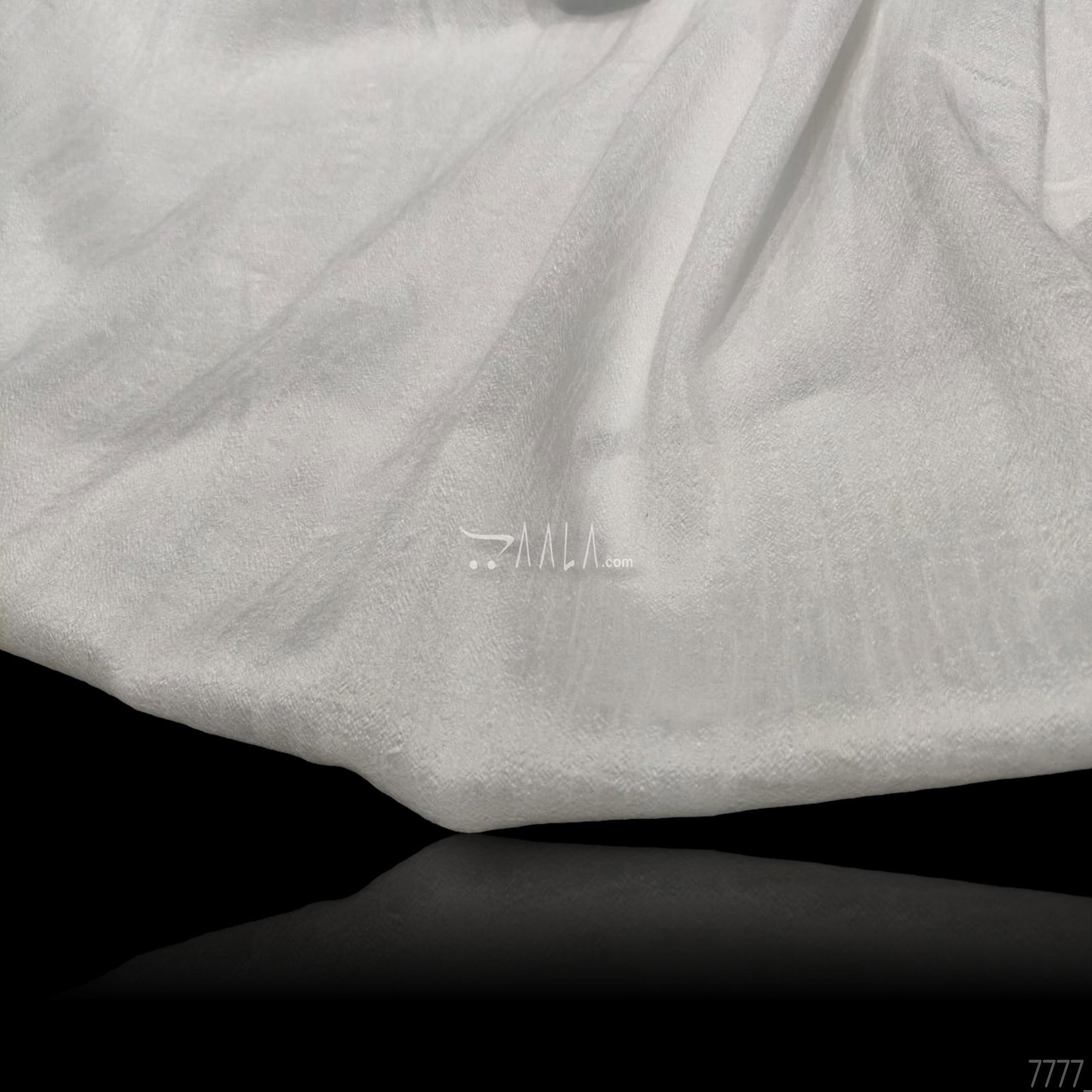 Brownie Silk Blend 44-Inches WHITE Per-Metre 