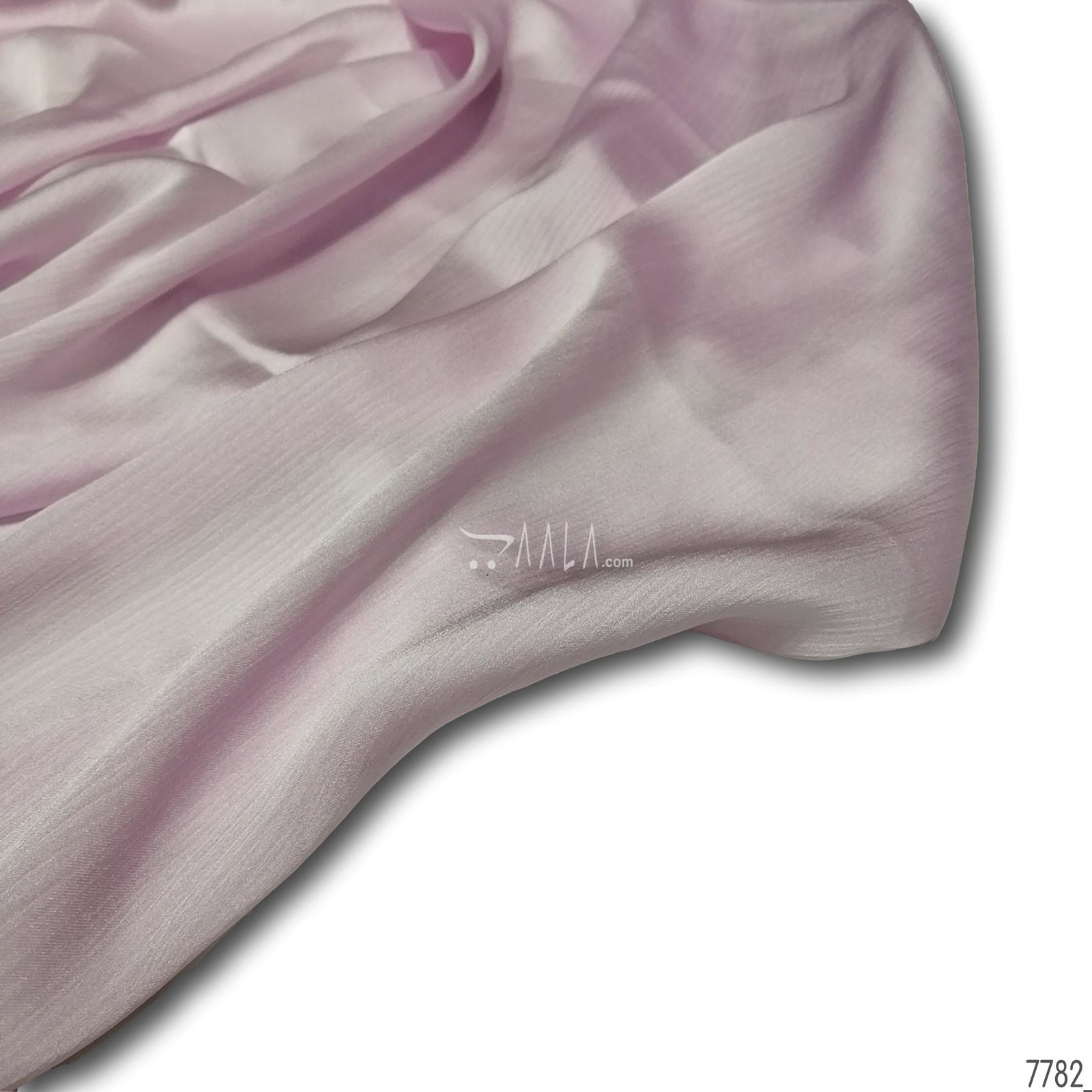 Plain Satin-Chiffon Blend 44-Inches PINK Per-Metre 