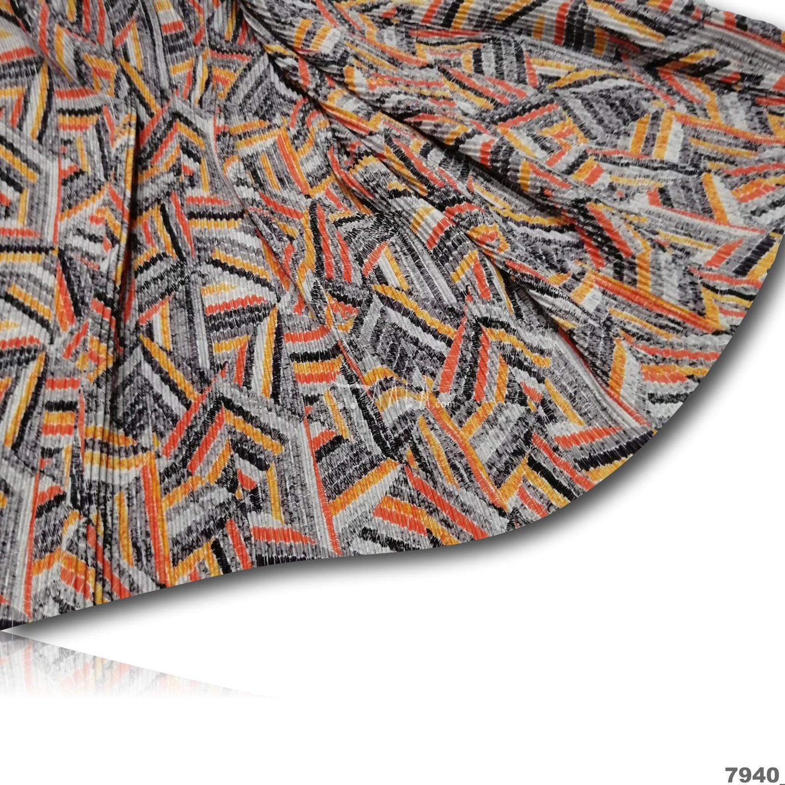 Pleated Moss-Crepe Blend 44-Inches PRINTED Per-Metre 