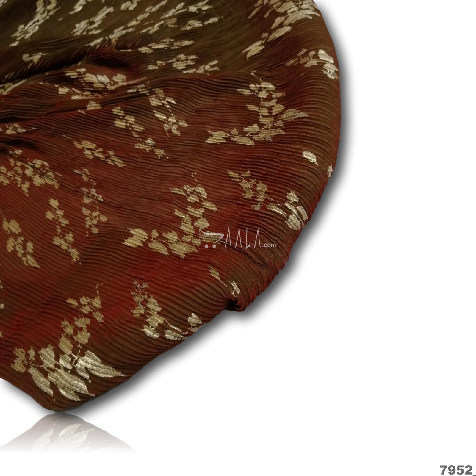 Pleated Foil-Satin Blend 44-Inches PRINTED Per-Metre 