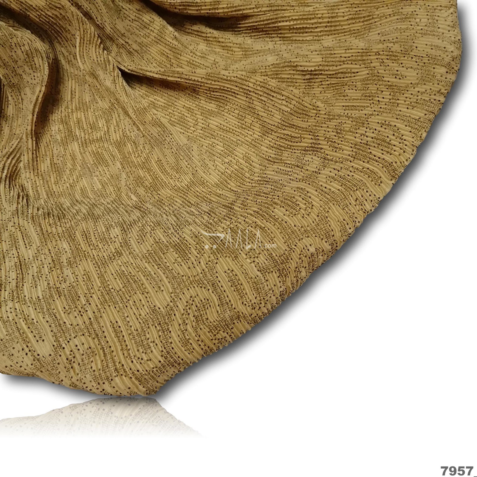 Pleated Foil-Satin Blend 44-Inches PRINTED Per-Metre 