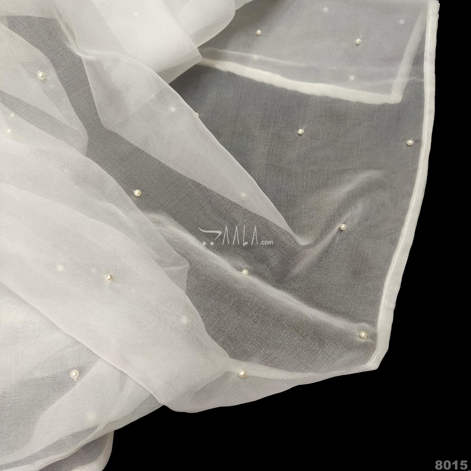 Handwork Organza Nylon Dupatta-42-Inches DYEABLE 2.25-Metrse 