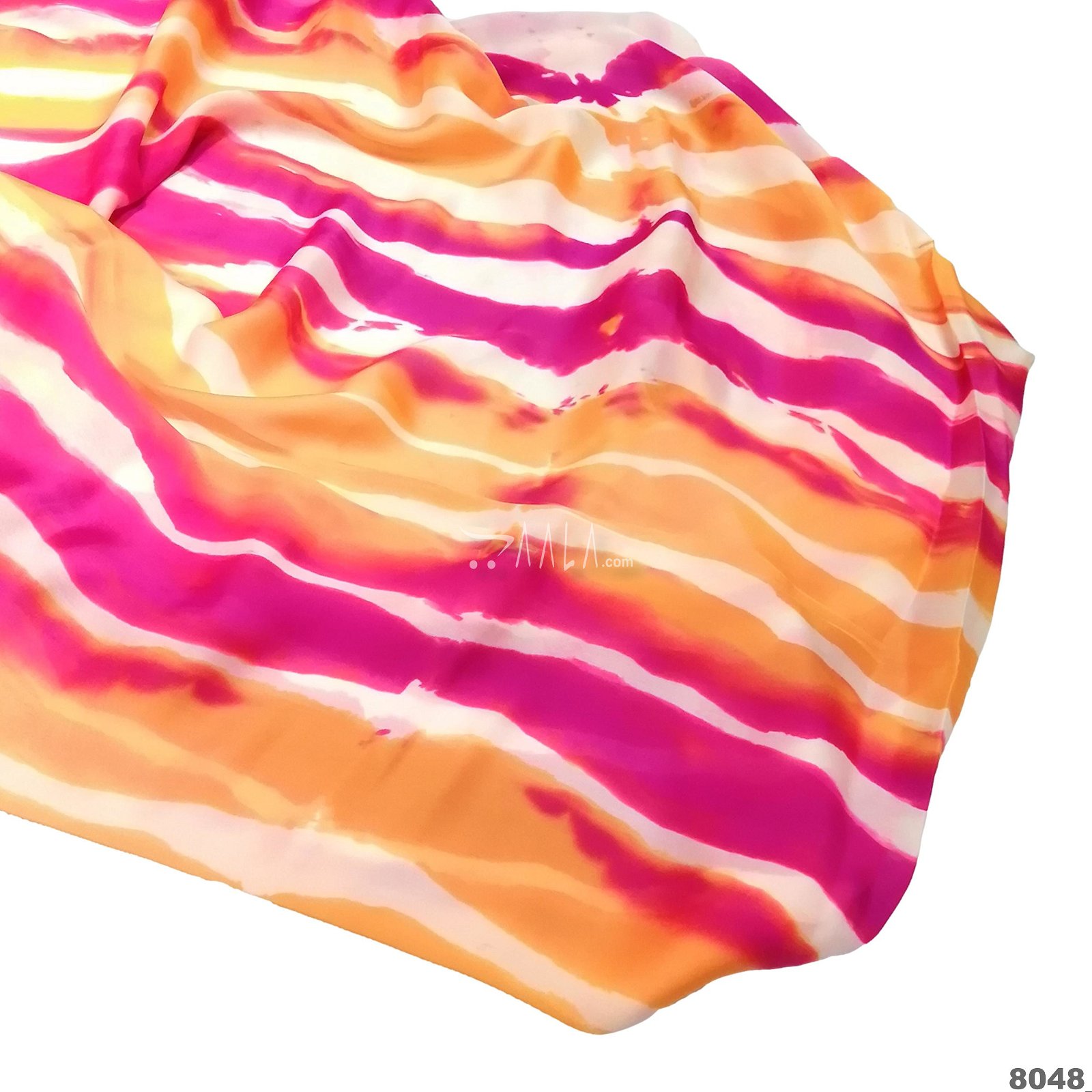 Tie-Dye Silk Poly-ester 44-Inches ASSORTED Per-Metre #8048