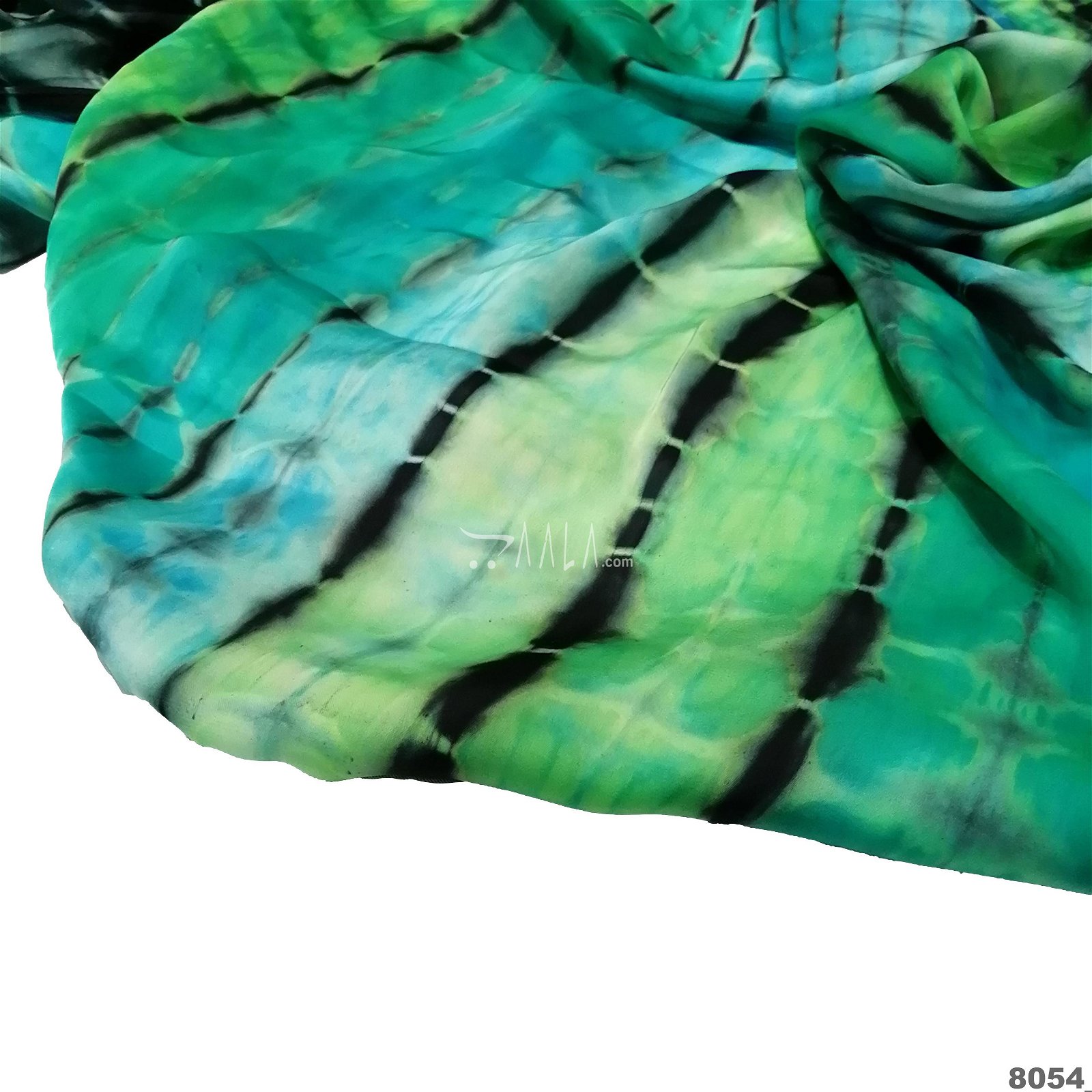 Tie-Dye Silk Poly-ester 44-Inches ASSORTED Per-Metre #8054