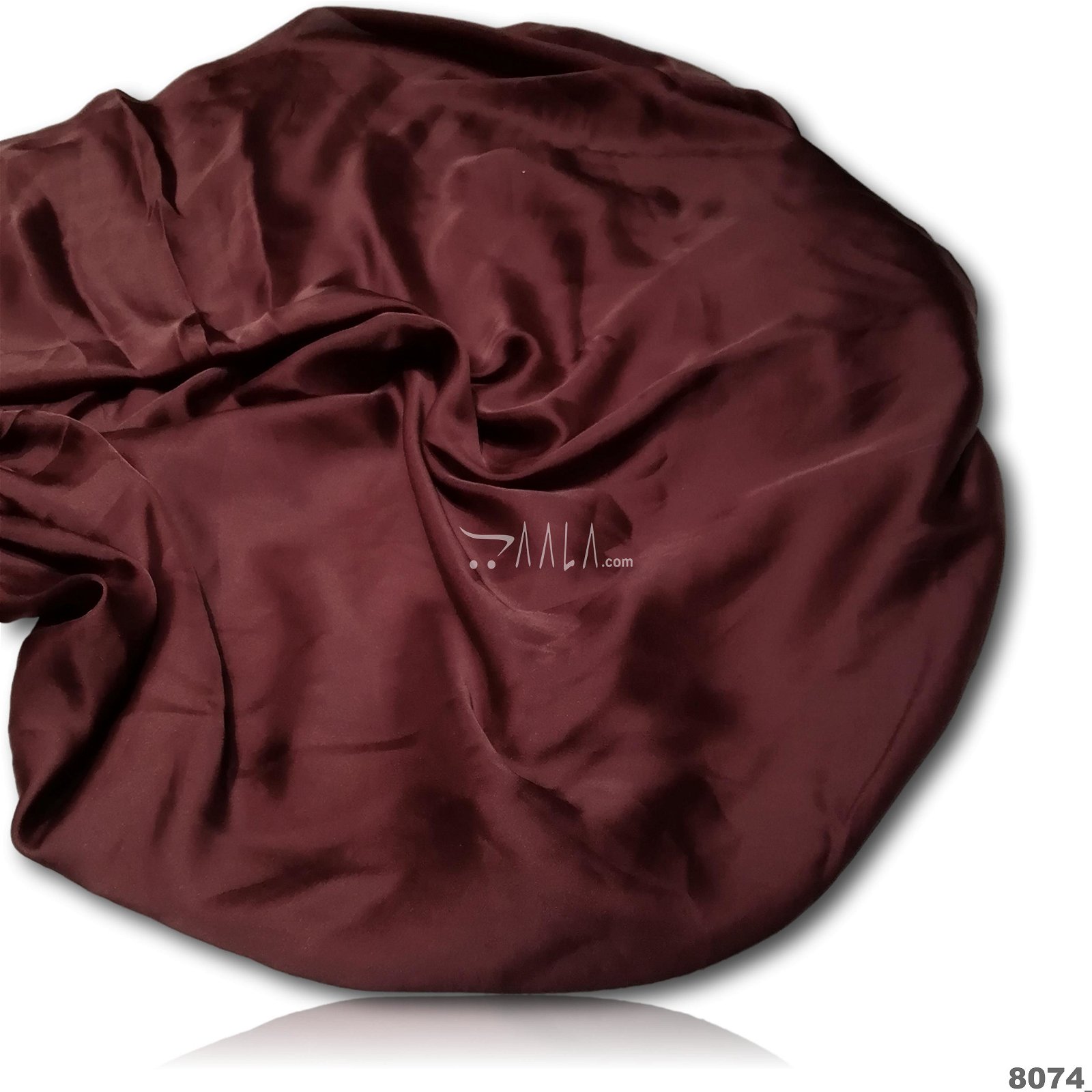 Berry Silk Poly-ester 44-Inches MAROON Per-Metre #8074