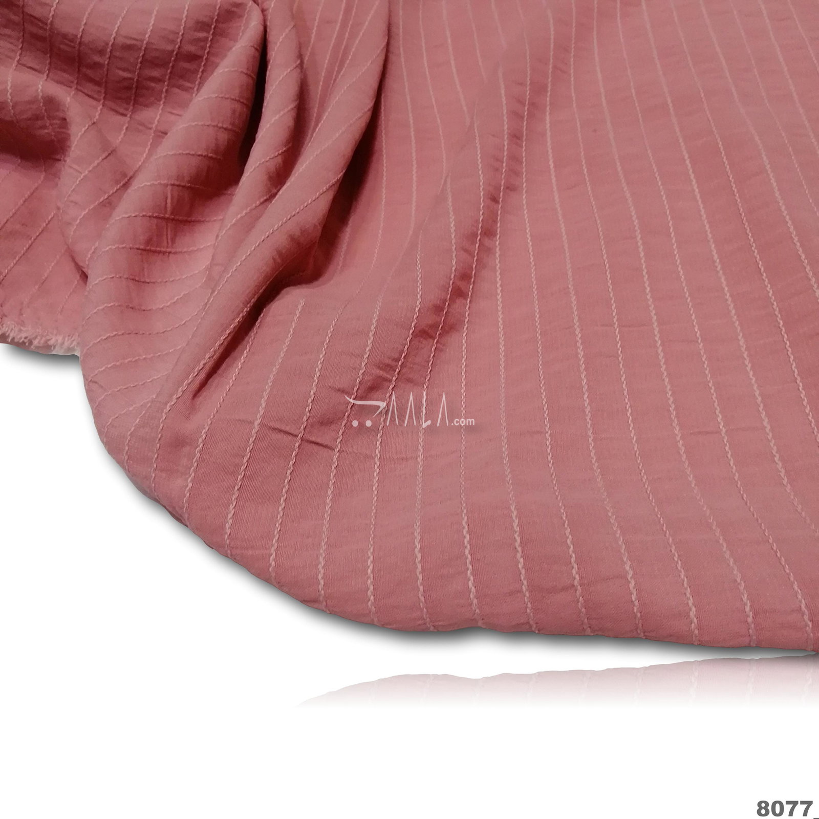 Strip Double-Georgette Blend 58-Inches CARROT Per-Metre 