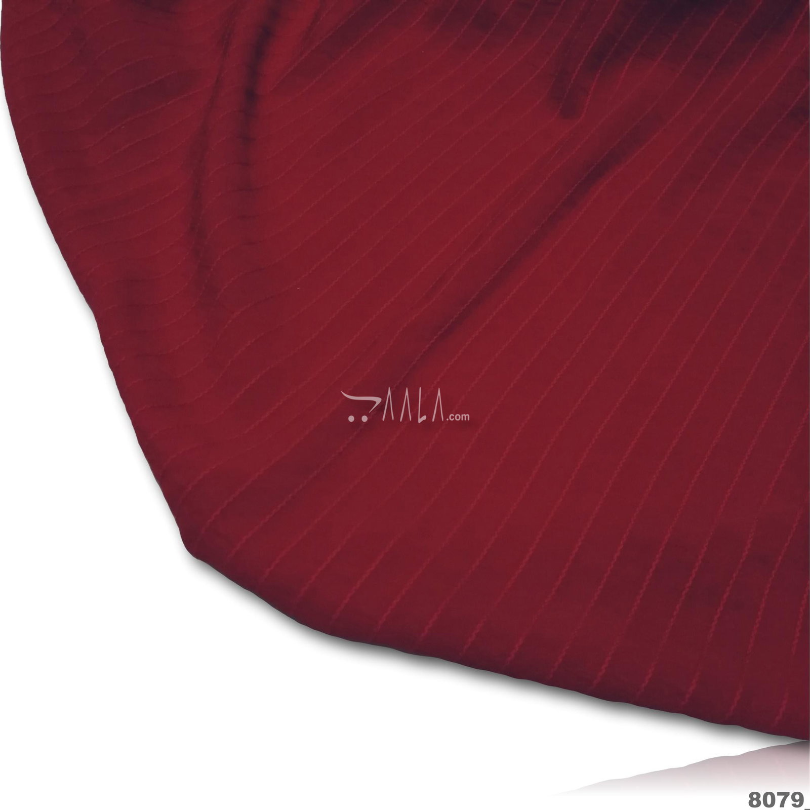 Strip Double-Georgette Blend 58-Inches RED Per-Metre 