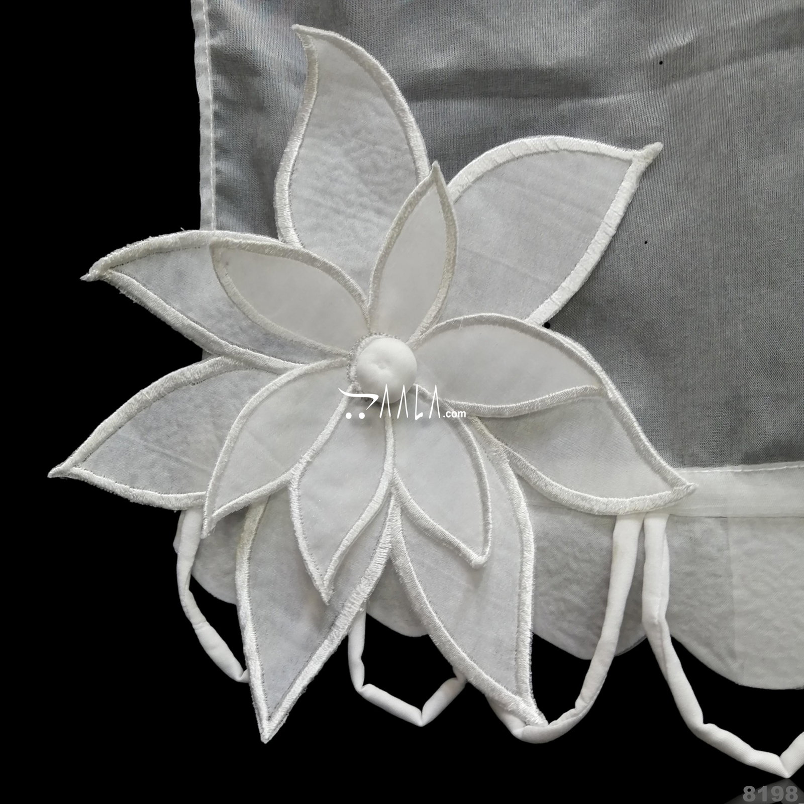 Designer Organza Nylon Dupatta-32-Inches DYEABLE 2.25-Metres 
