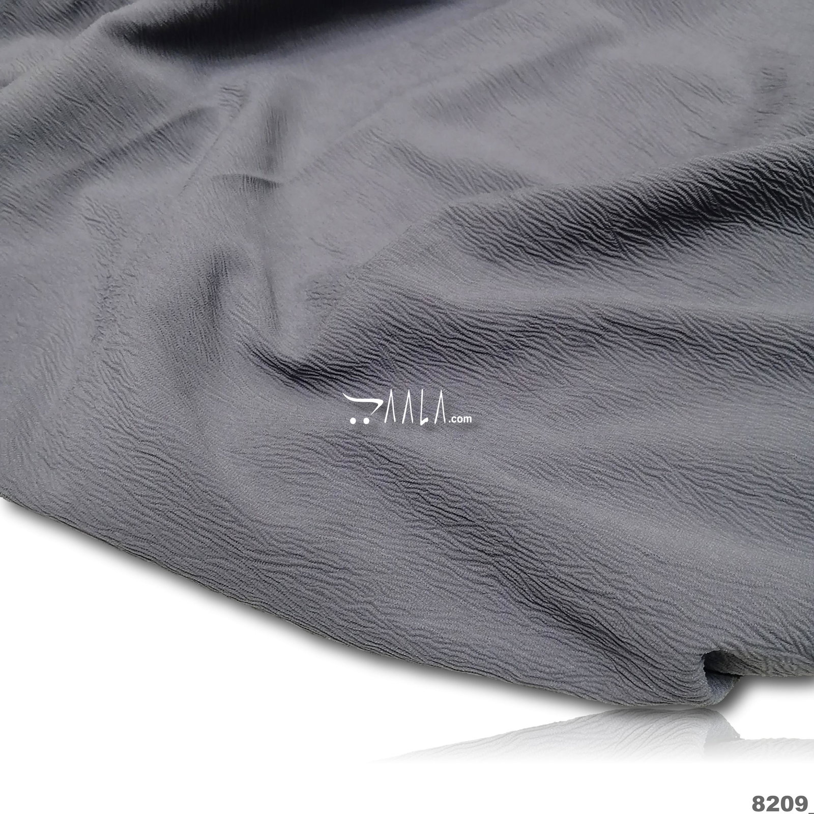 Stretch Double-Georgette Blend 58-Inches GREY Per-Metre 