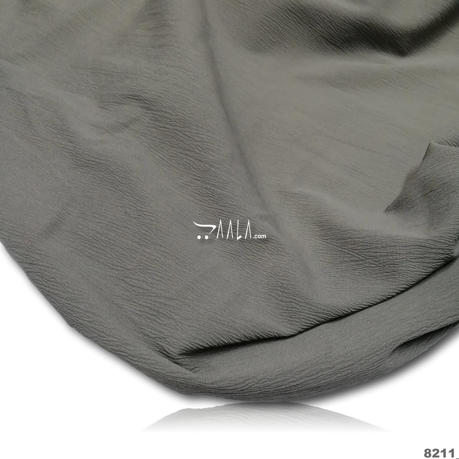 Stretch Double-Georgette Blend 58-Inches GREY Per-Metre 