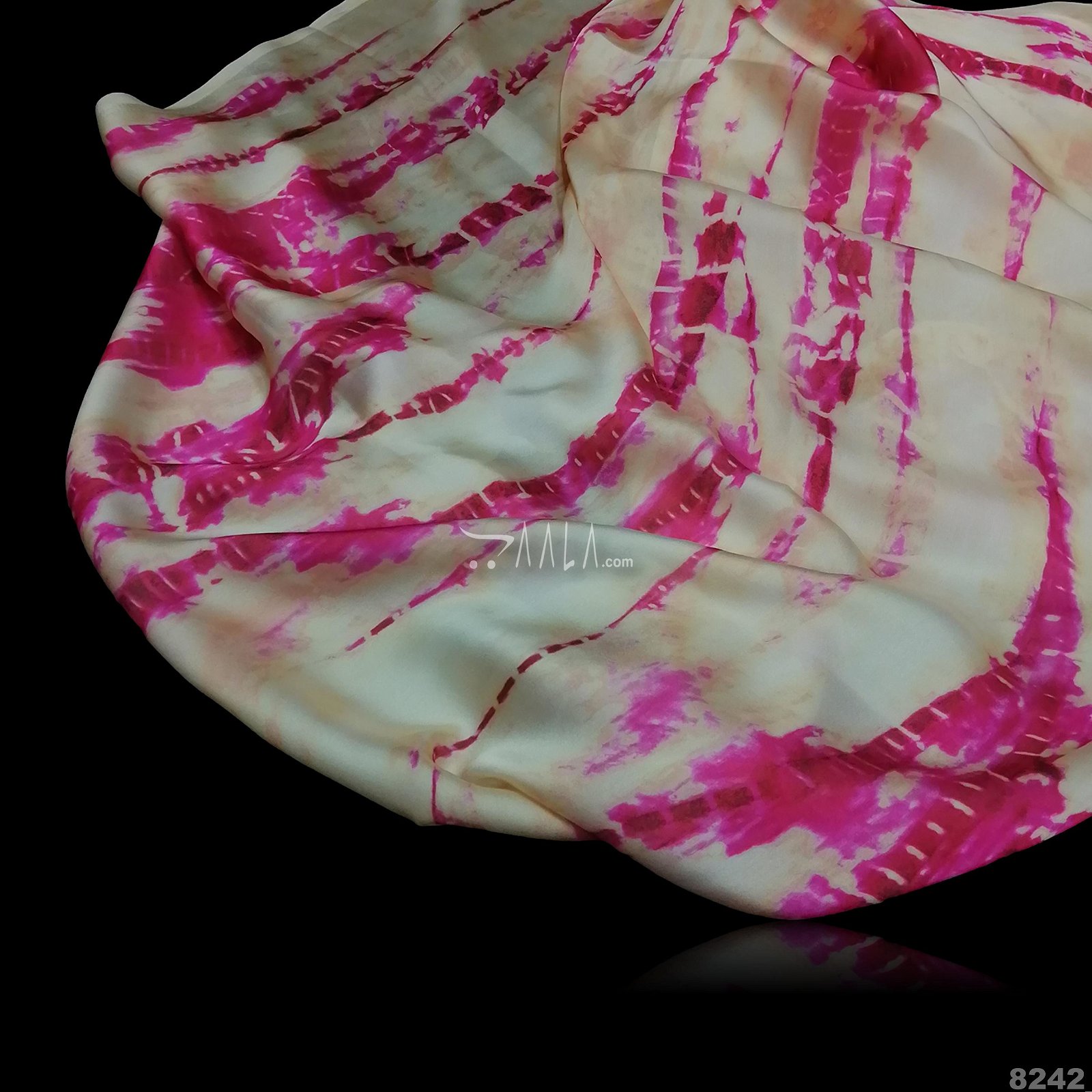 Tie-Dye Silk Poly-ester 44-Inches ASSORTED Per-Metre #8242