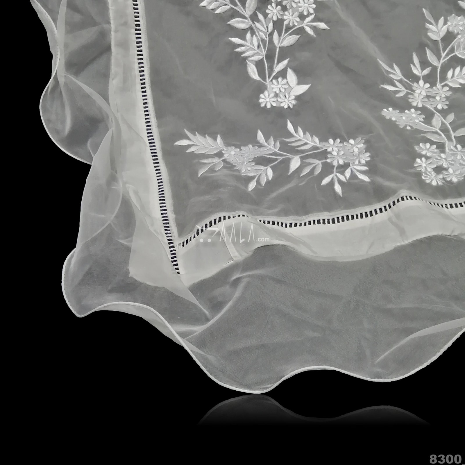 Designer Organza Nylon Dupatta-22-Inches DYEABLE 2.25-Metres 