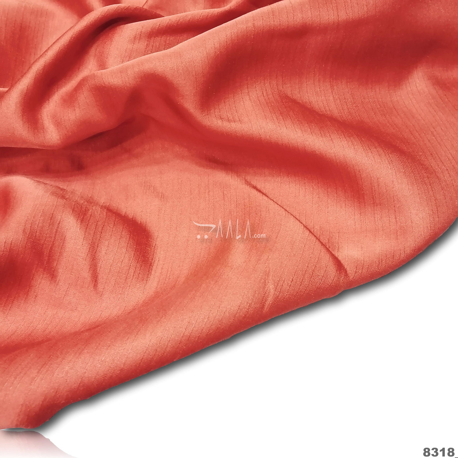 Crunchy Silk Blend 44-Inches RED Per-Metre 