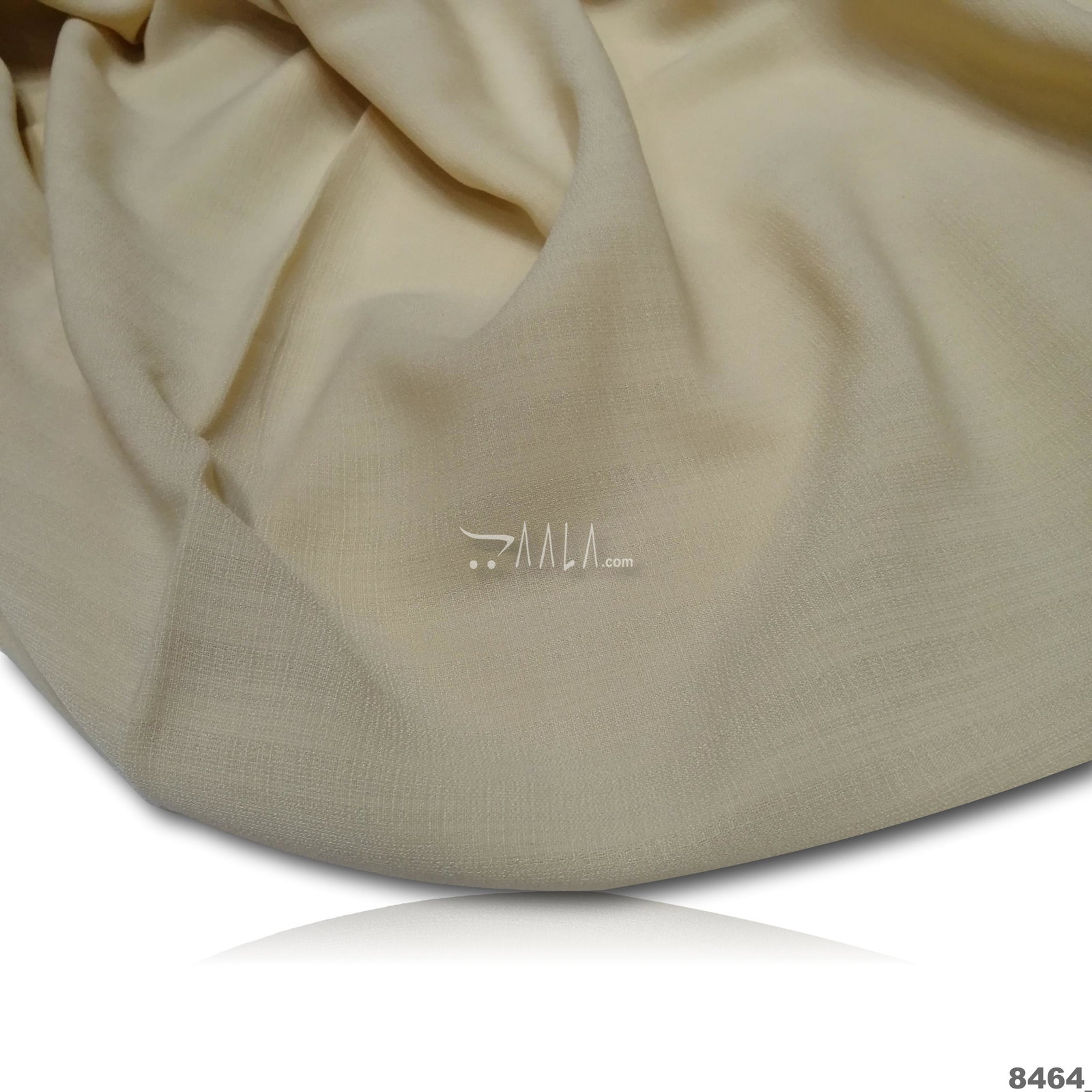 Slub Georgette Blend 44-Inches CREAM Per-Metre 