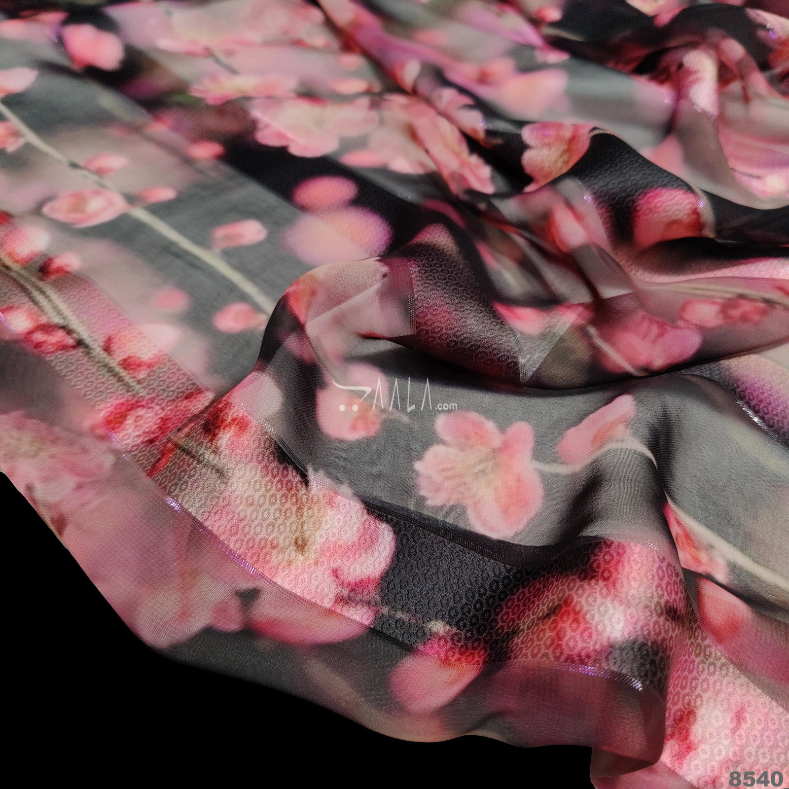 Lurex Jacquard Georgette 44-Inches PRINTED Per-Metre 