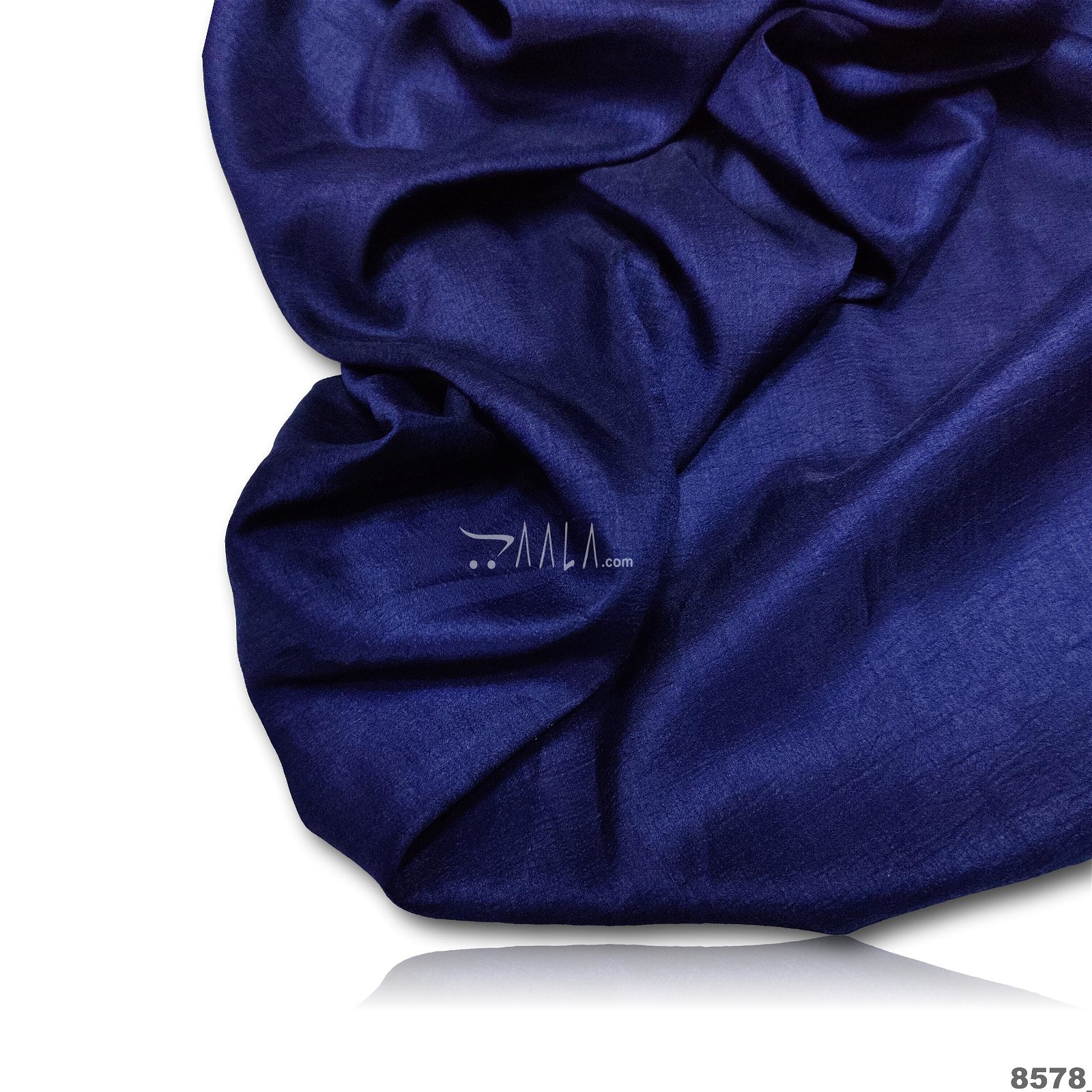 Donut Silk Poly-ester 44-Inches BLUE Per-Metre #8578