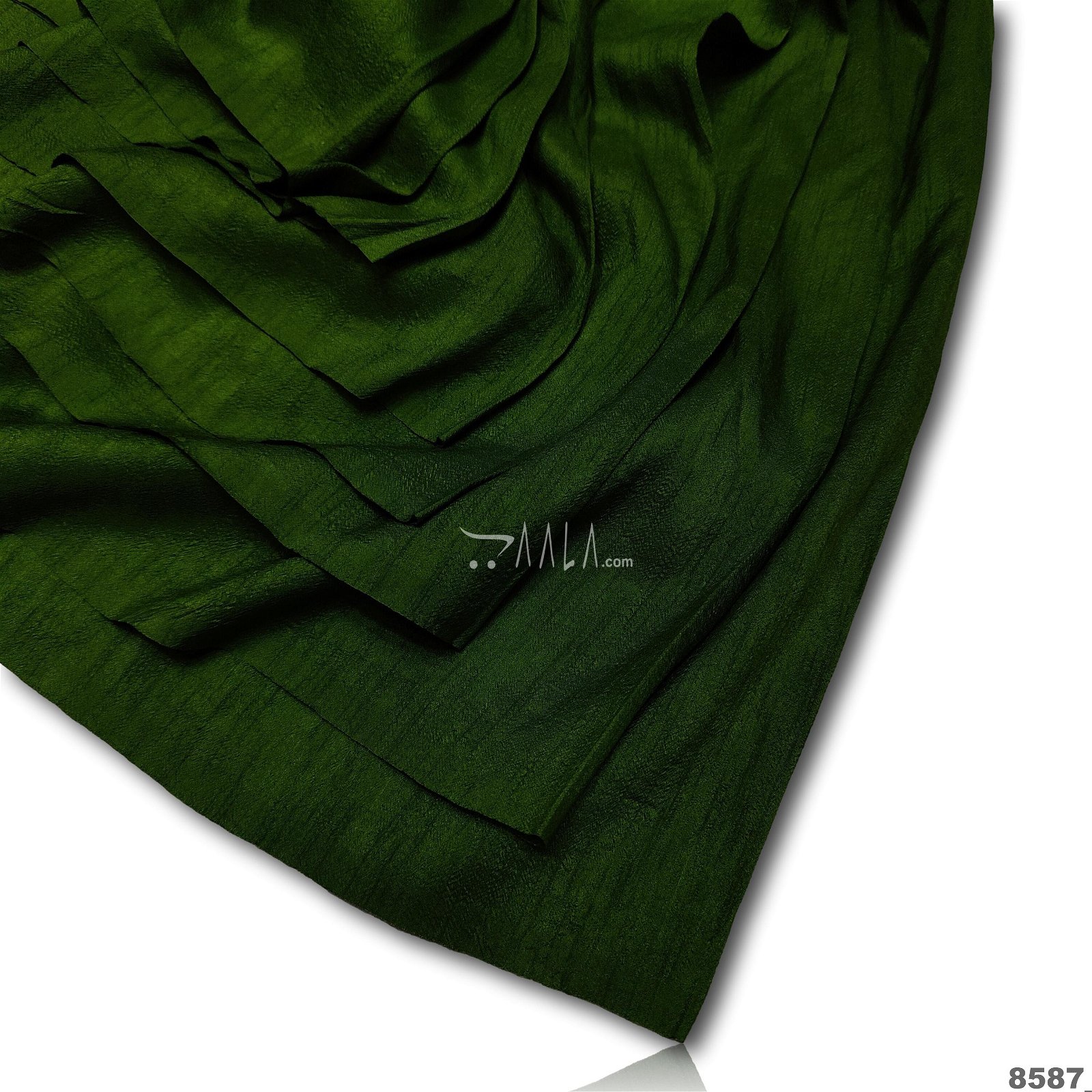 Brownie Silk Poly-ester 44-Inches GREEN Per-Metre #8587